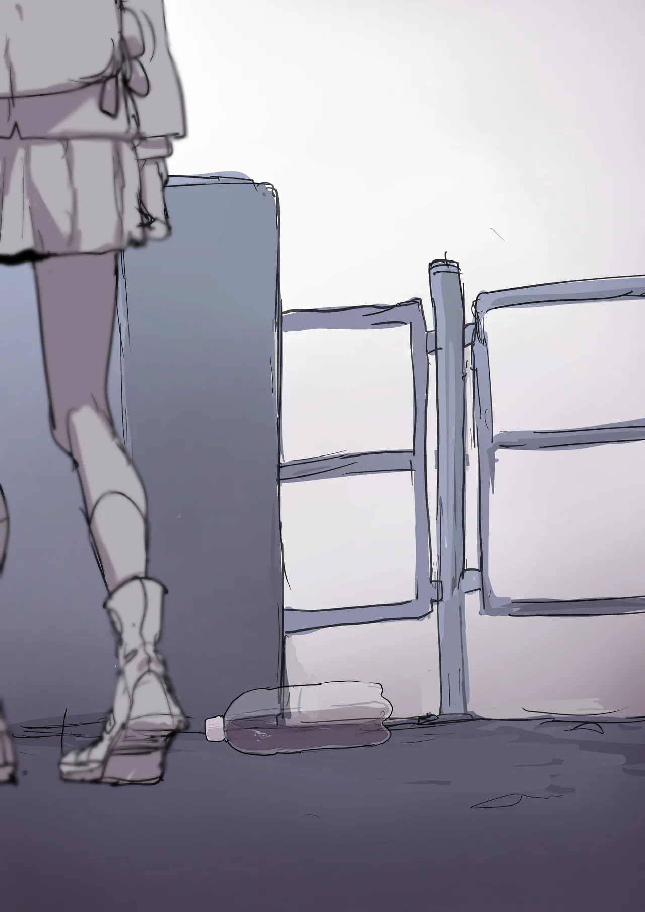 挿入したペットボトルを紐パンで固定して友達と下校してみようチャレンジ - page15