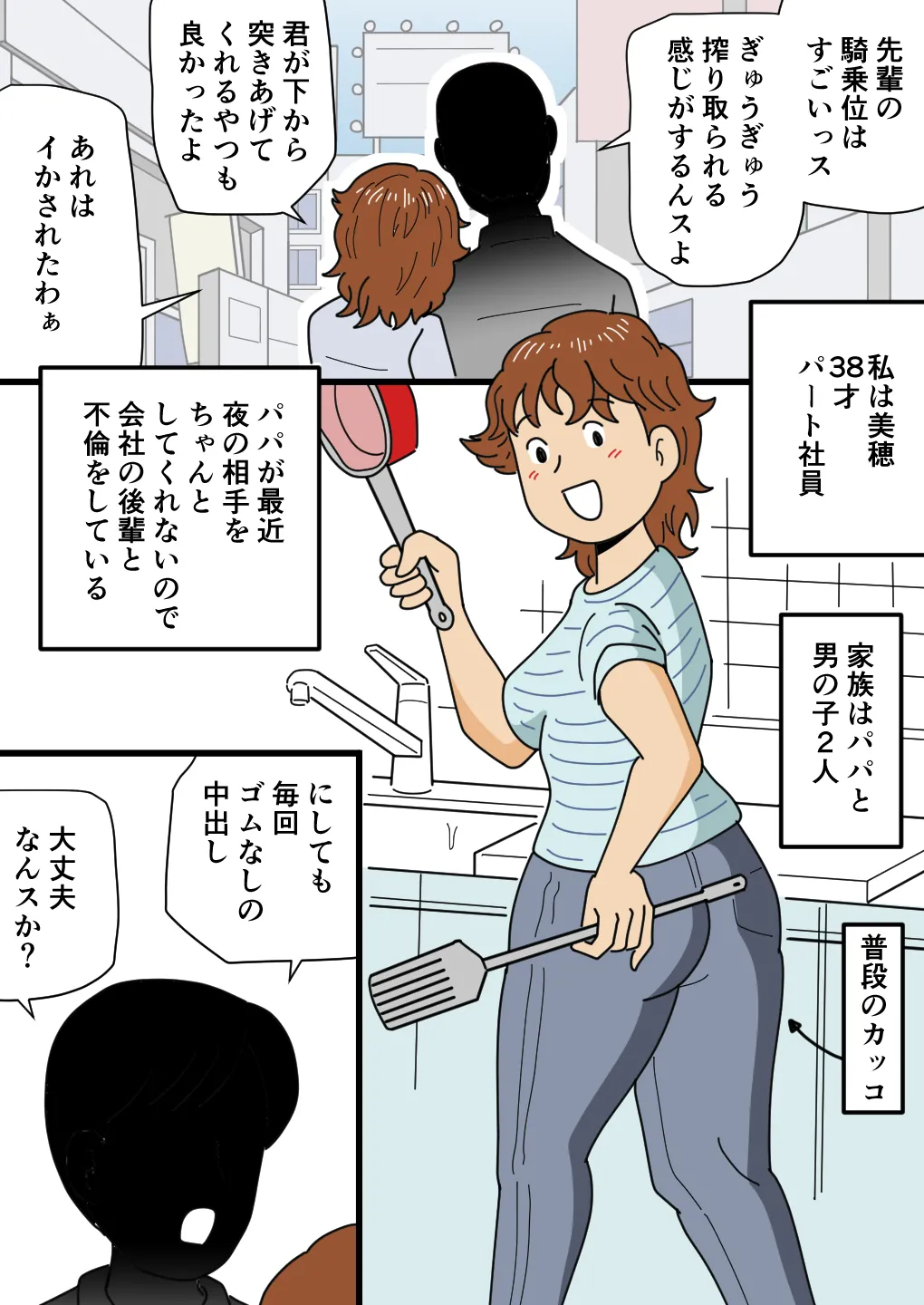 モブ顔の美穂ママ 息子に口止めセックスをする - page5