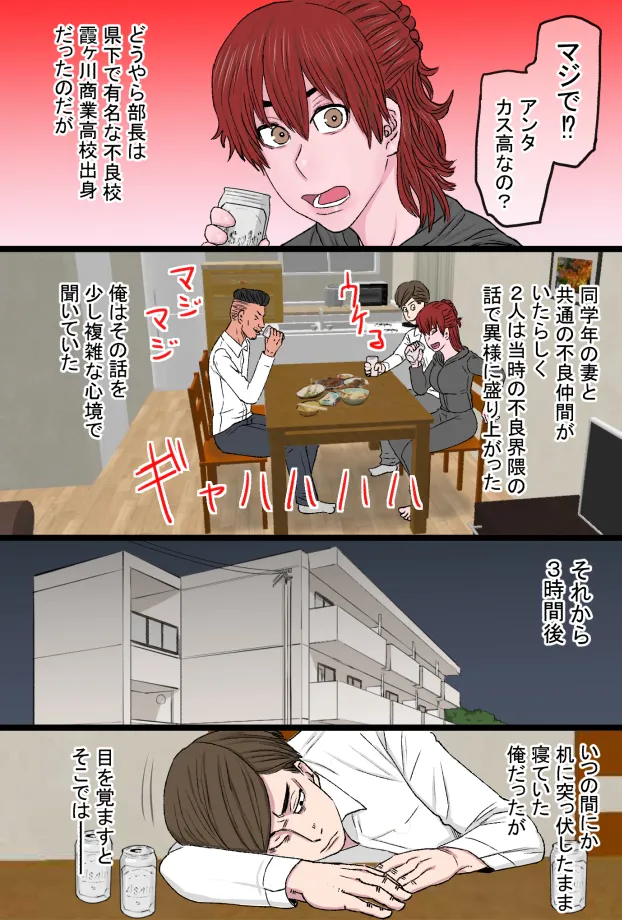 元スケ番だったウチの姐さん女房がヤリチン上司の極太チンポに完全敗北した話 - page8