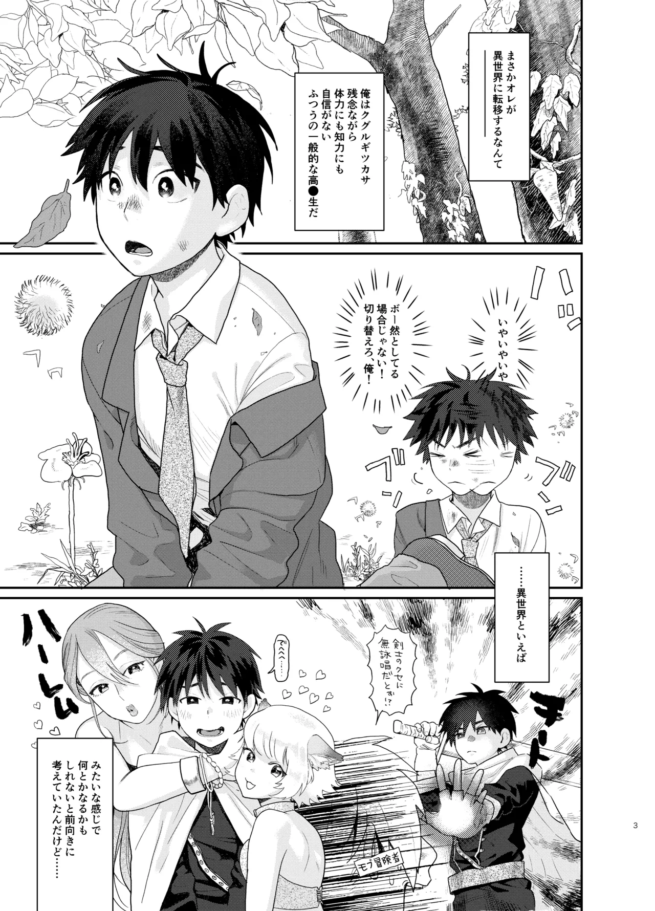 転移した異世界でパーティー組んだおねえさんになぜか男の俺がメス扱いされた。 - page3