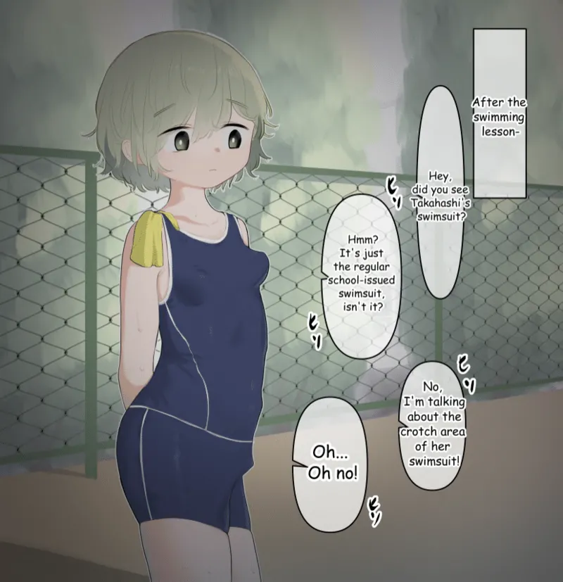 クリが大きいことが水泳の授業でバレちゃった女の子