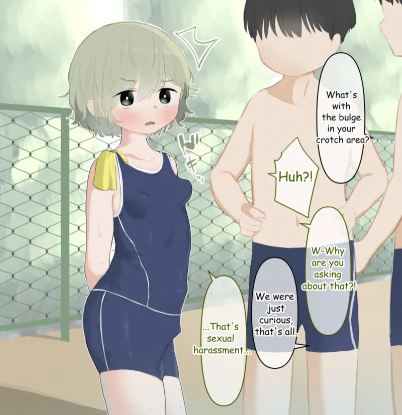 クリが大きいことが水泳の授業でバレちゃった女の子 - page4