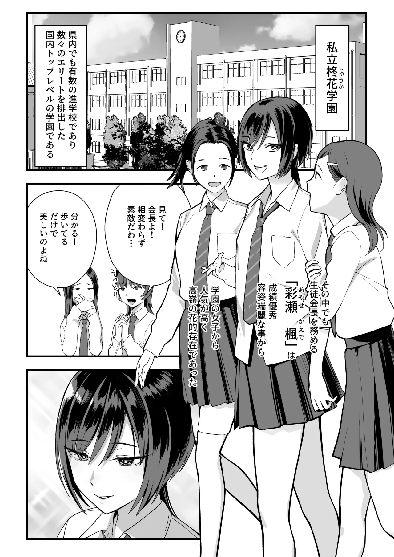 陰キャな俺だけが知っている生徒会長の裏側。 〜隠れ巨乳の先輩が快楽に屈服して堕ちるまで〜 - page4