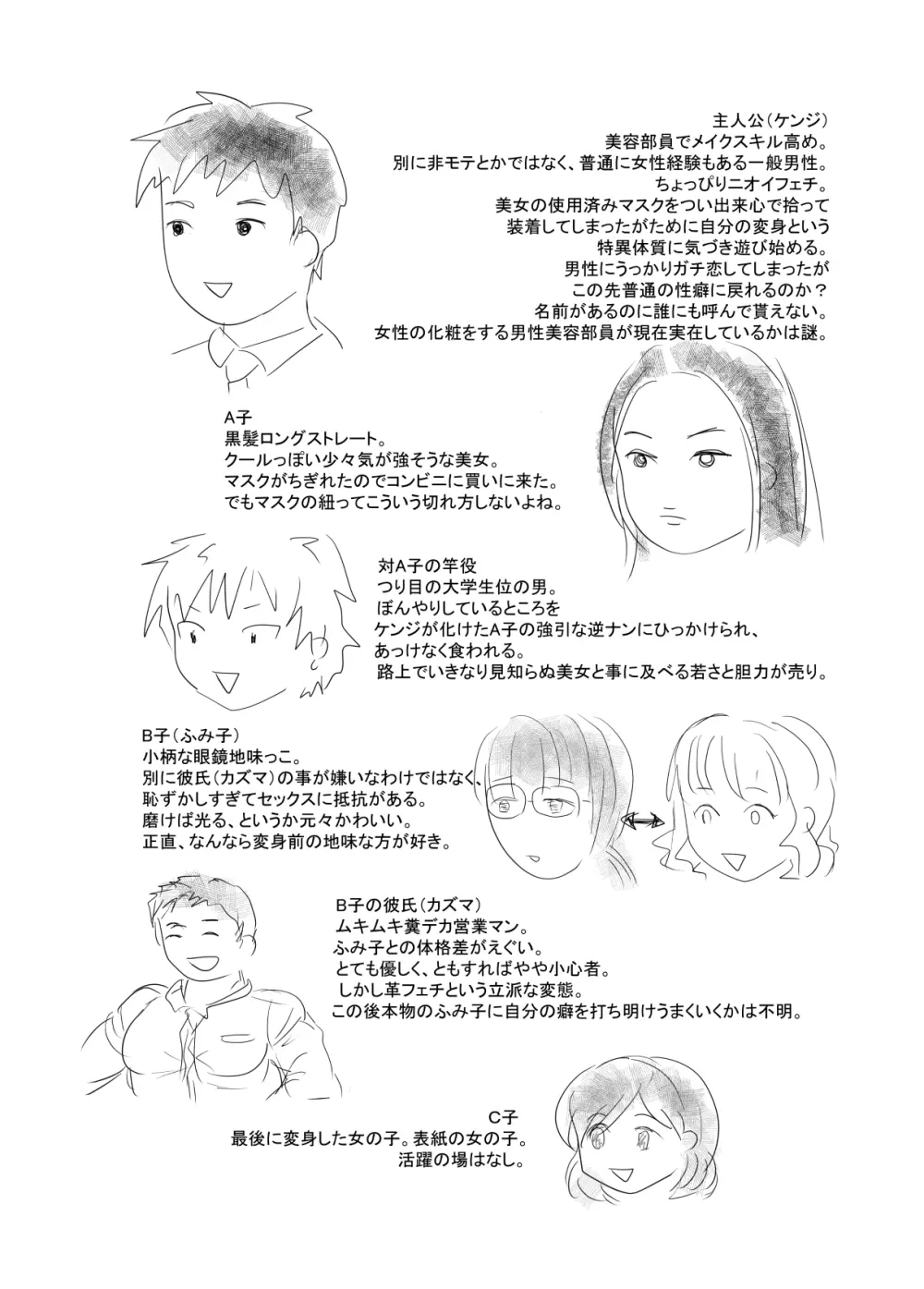 MASK Shiyōsumi masuku de TSF shinshintomo ni onnanoko ni naru hanashi - page35