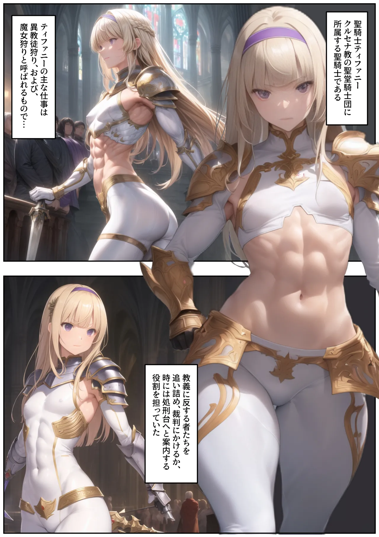 売奴家畜化調教4 聖騎士ティファニー [AI Generated] - page3
