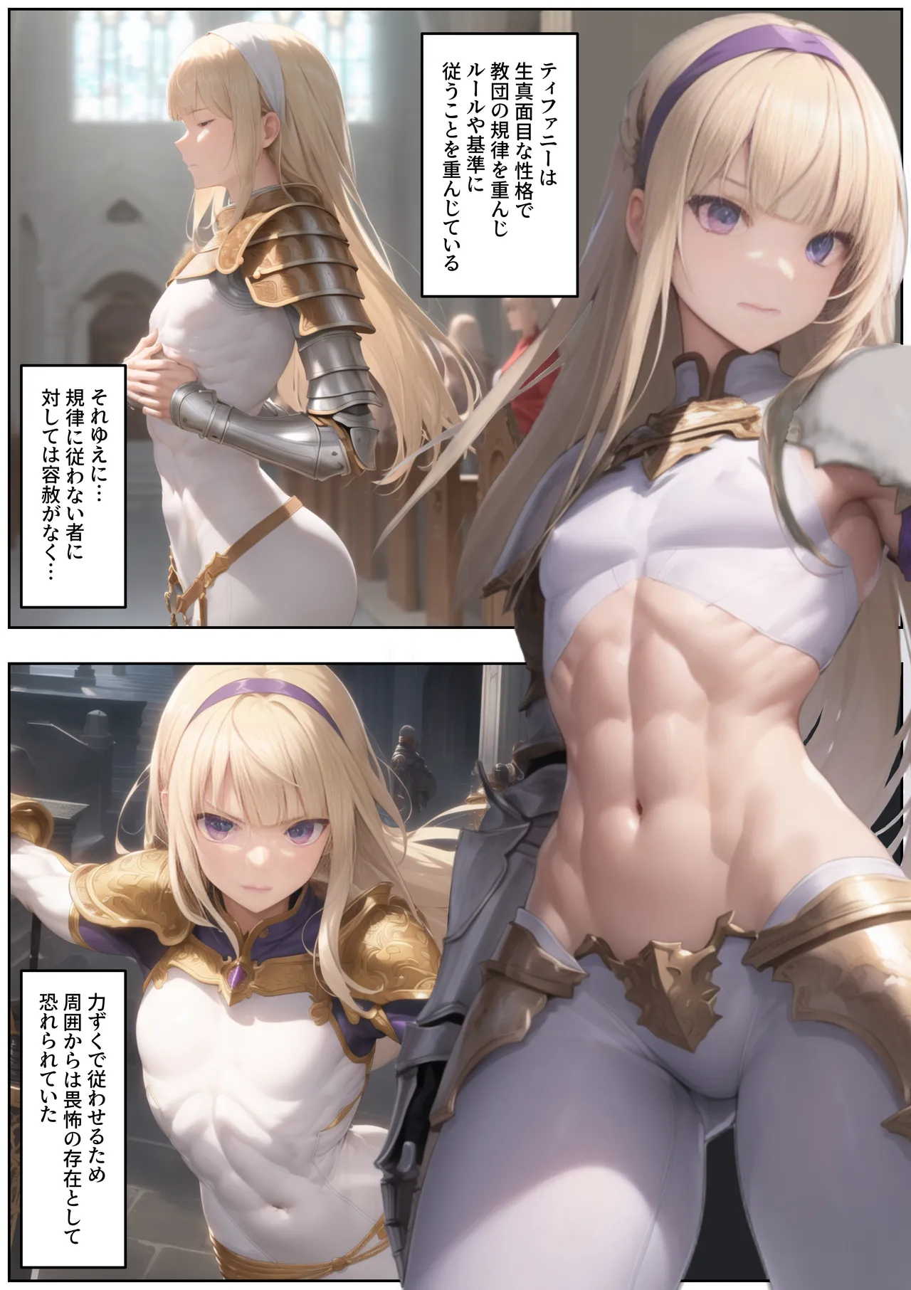 売奴家畜化調教4 聖騎士ティファニー [AI Generated] - page4