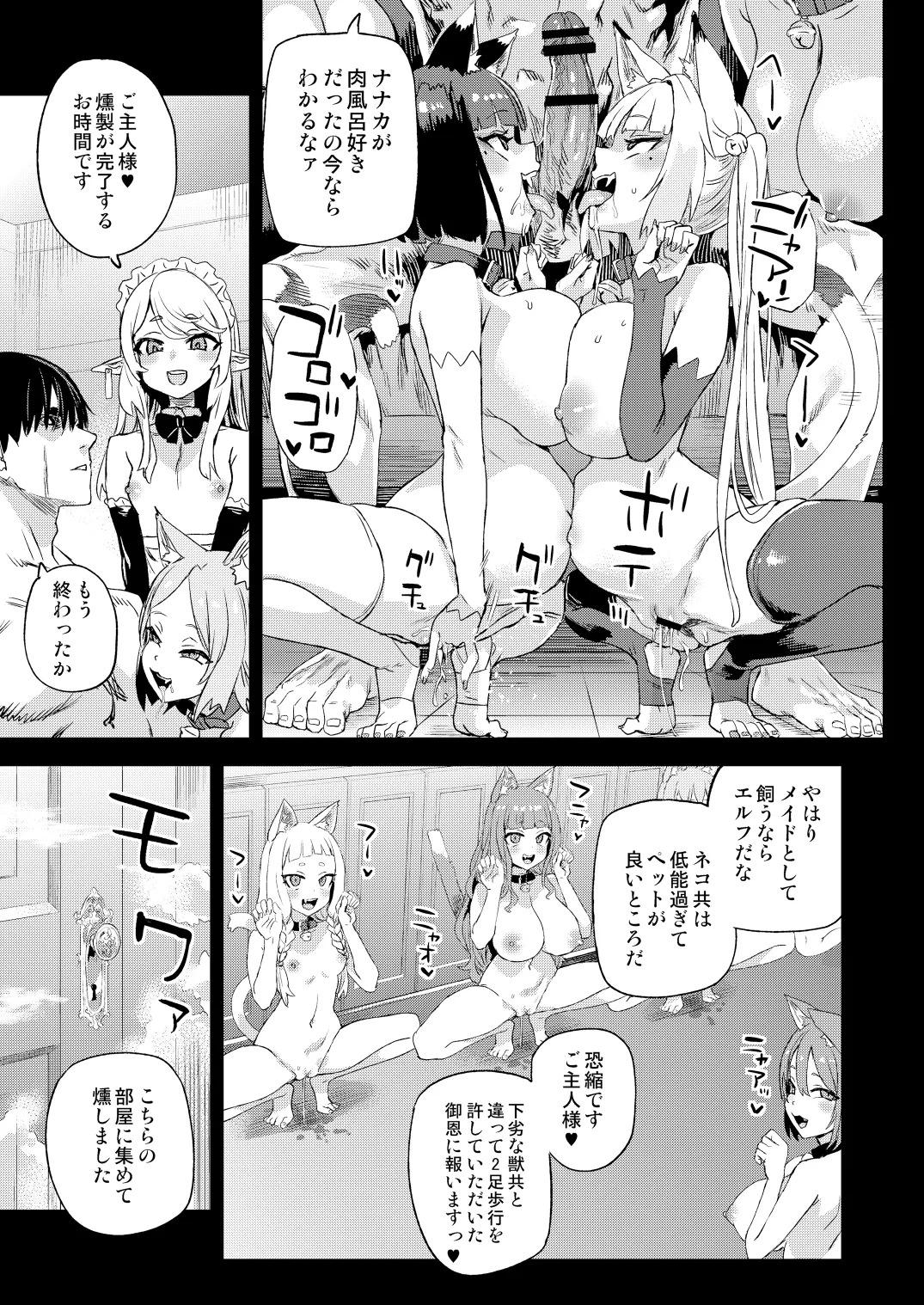 猫族娘はヒトを飼う。 - page44