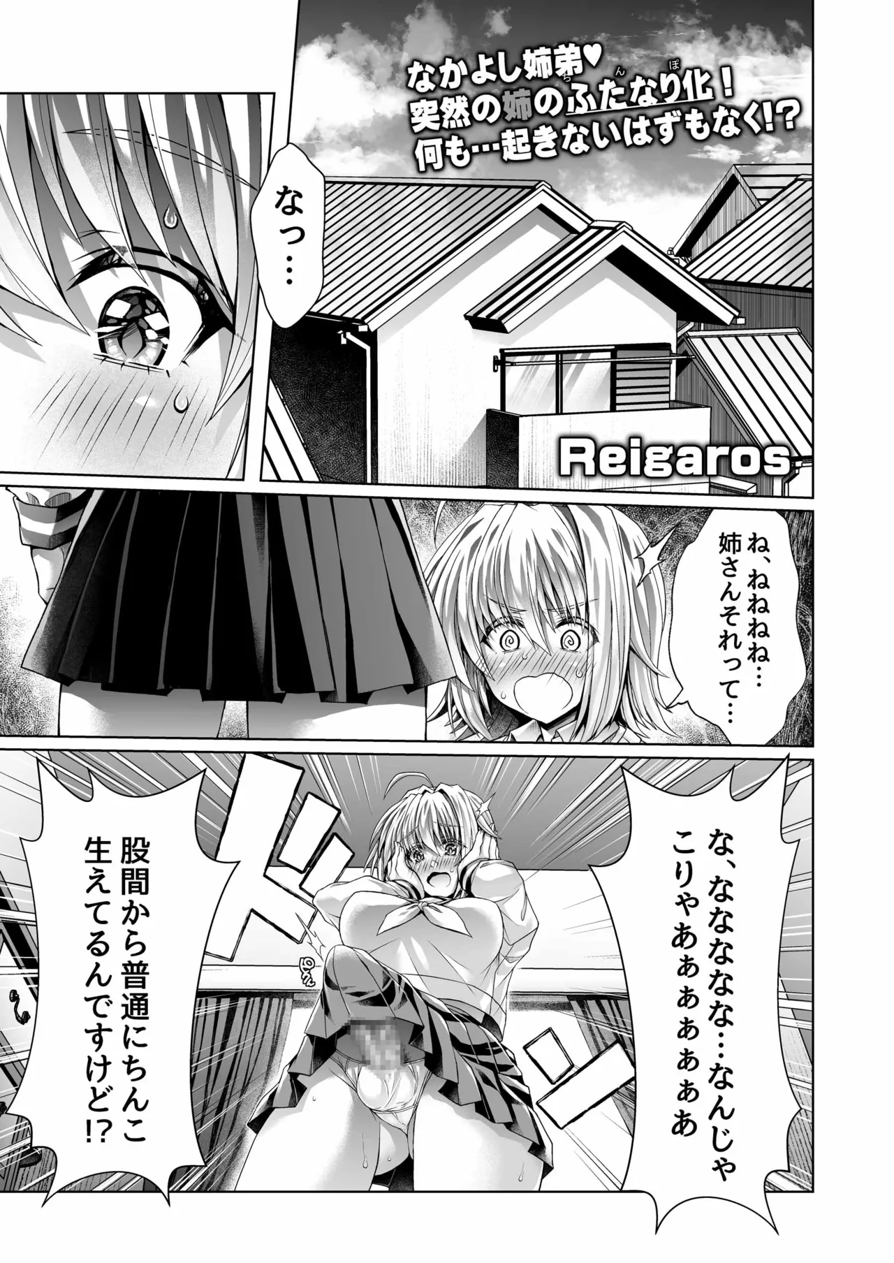 僕のおねえちゃんにちんぽが生えた!! - page4