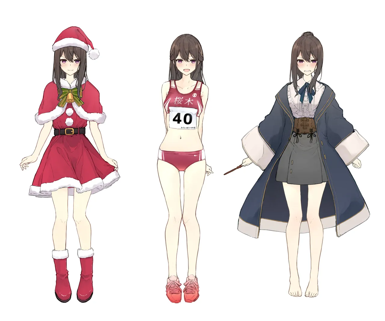 ［なのなんの］ 早希ちゃん if衣装 06（魔法使い・陸上ユニフォーム・サンタ） - page3