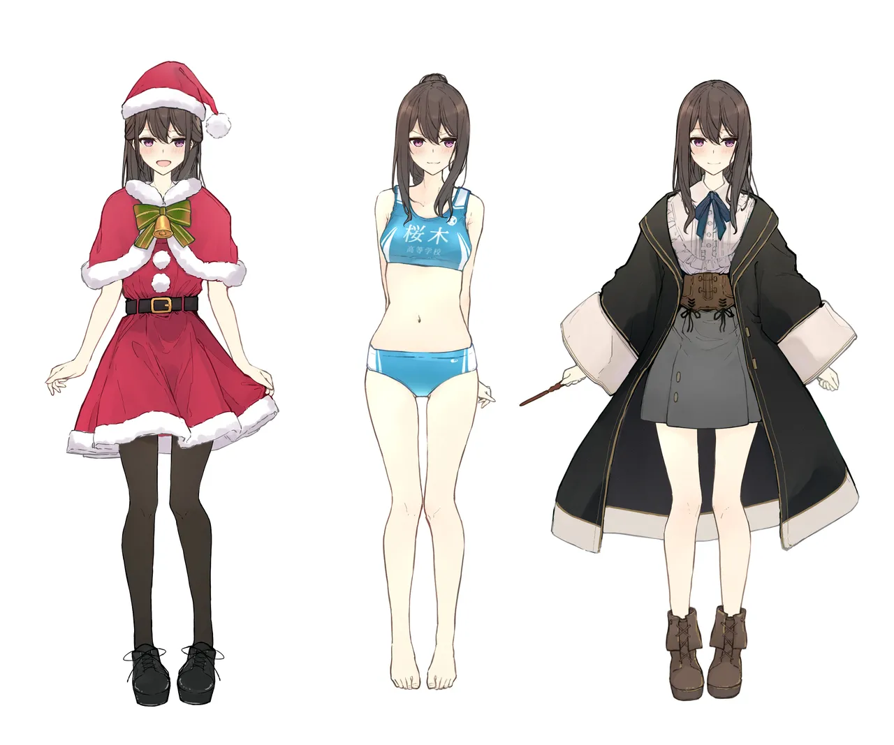 ［なのなんの］ 早希ちゃん if衣装 06（魔法使い・陸上ユニフォーム・サンタ） - page4