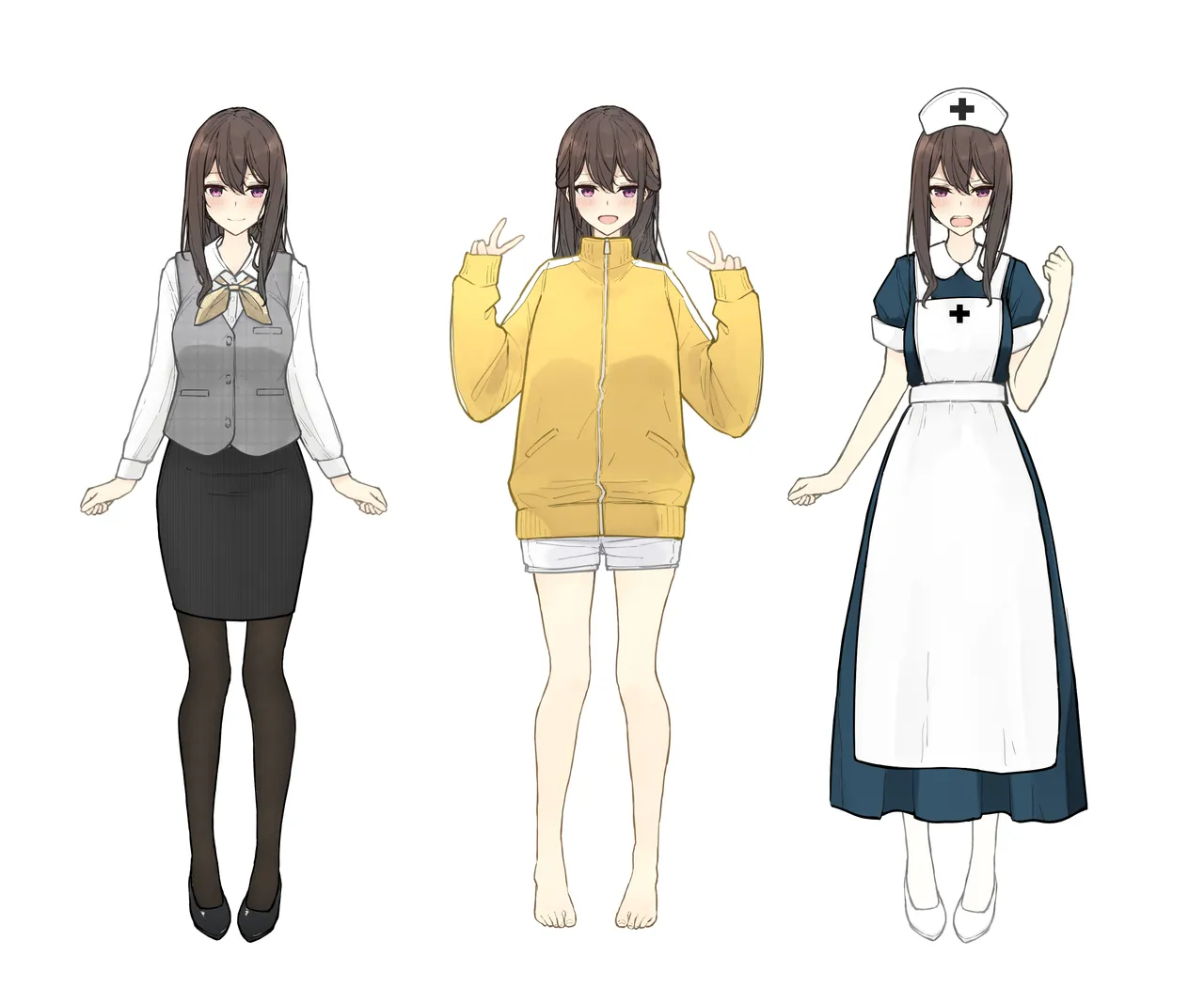 ［なのなんの］ 早希ちゃん if衣装 05（ナース・体操服・受付嬢） - page3