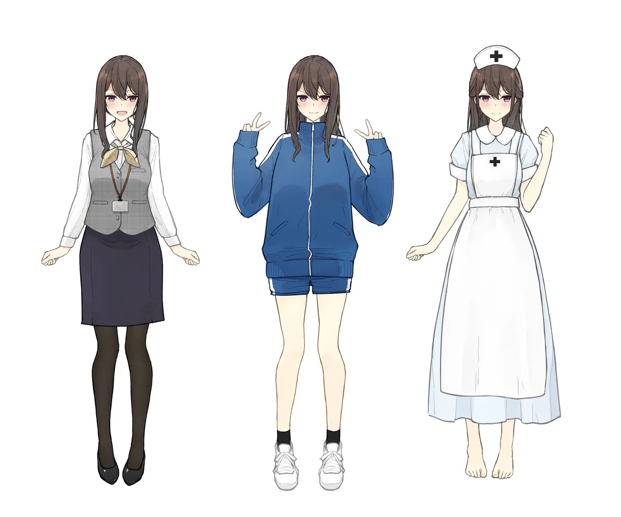 ［なのなんの］ 早希ちゃん if衣装 05（ナース・体操服・受付嬢） - page5