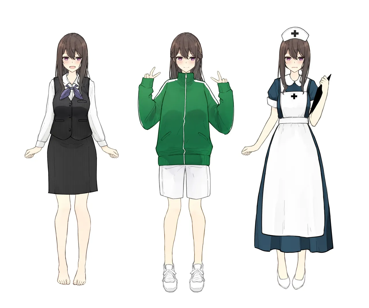 ［なのなんの］ 早希ちゃん if衣装 05（ナース・体操服・受付嬢） - page6