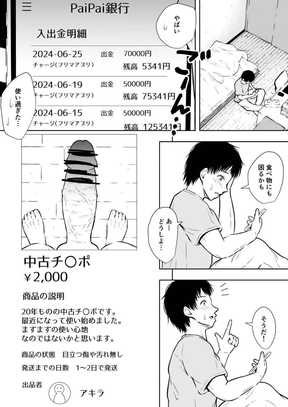 最近流行りのフリマアプリでは、×××も買えるらしい - page48