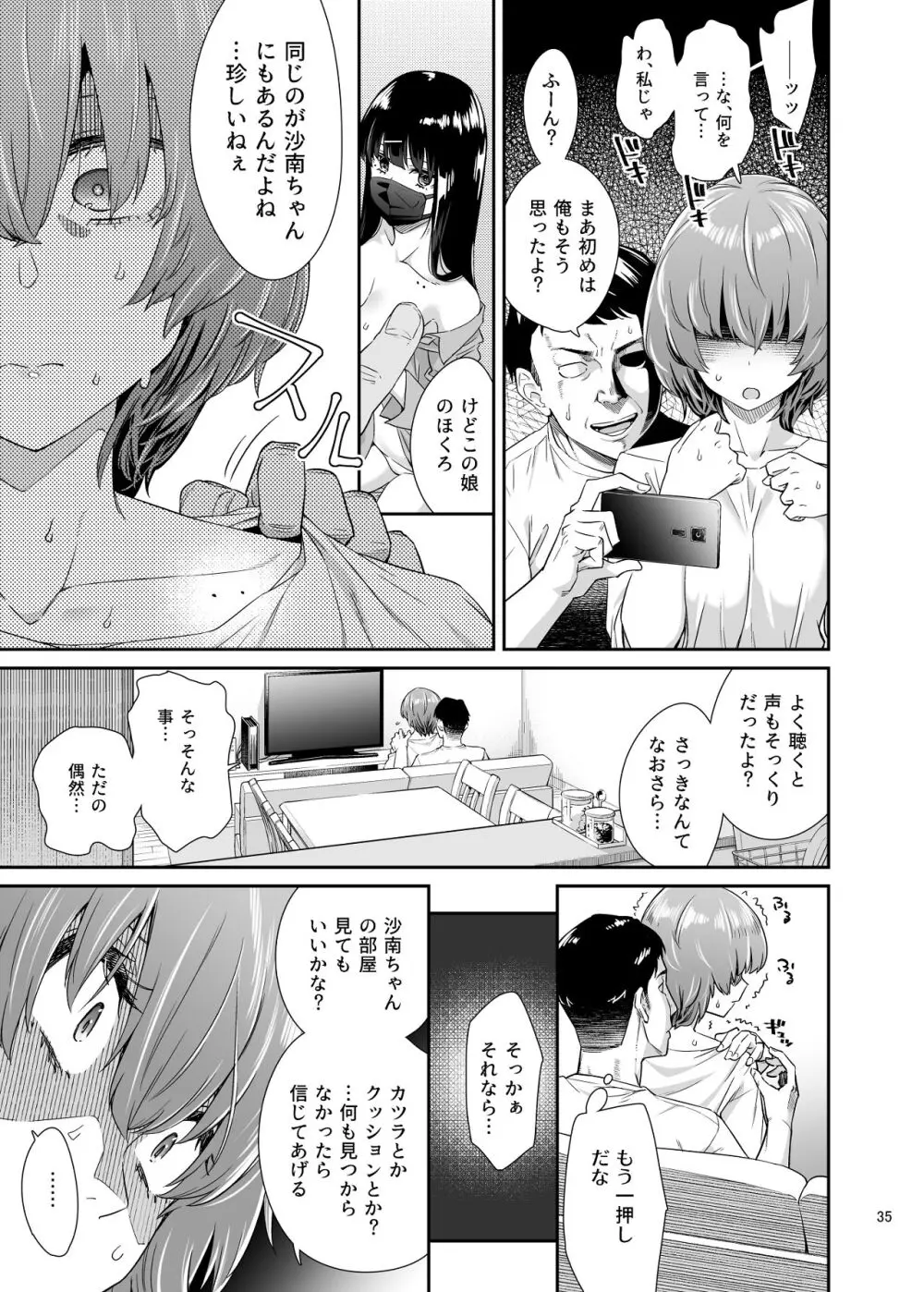 沙南ちゃんを眠らせてぶち●す - page34