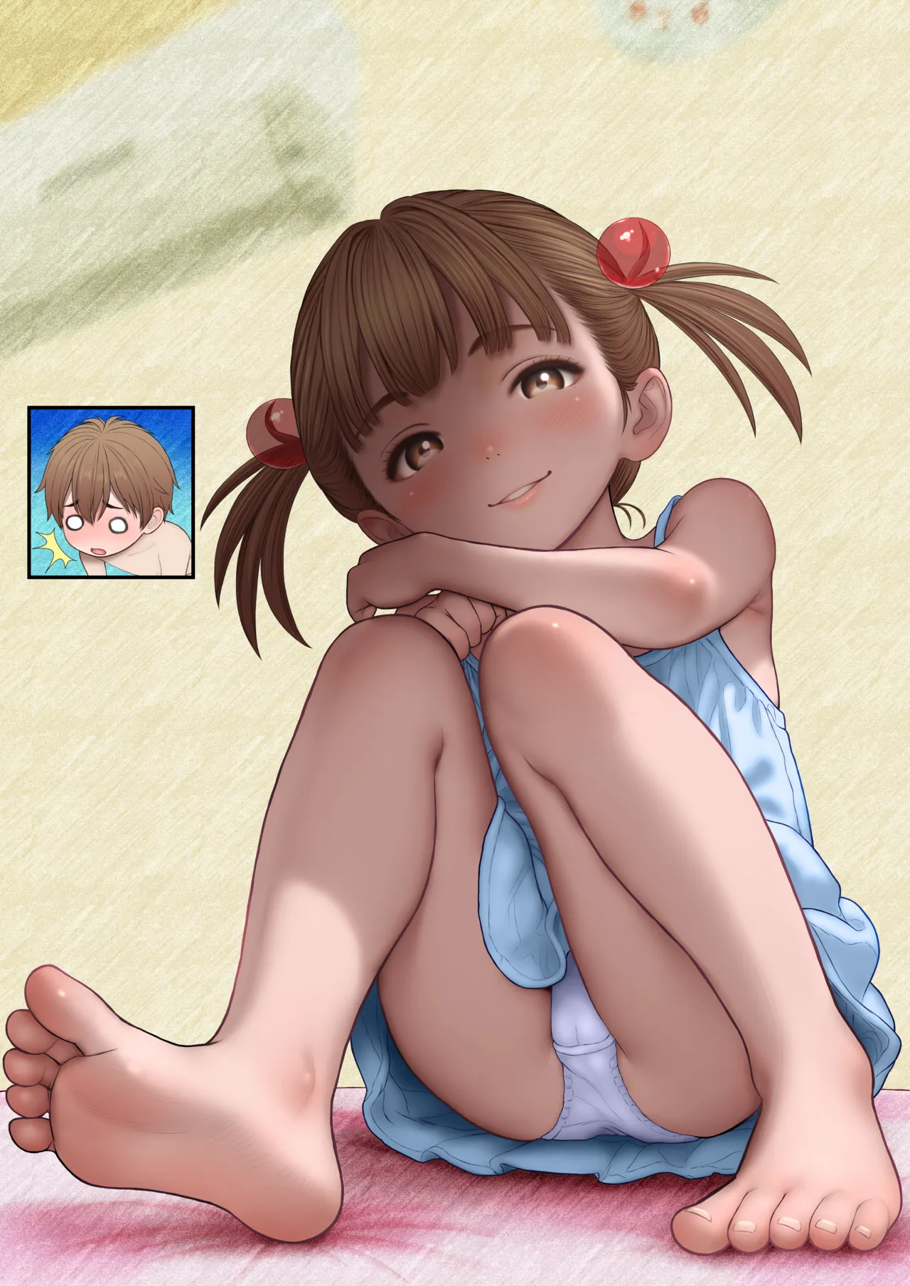 友だちに悪戯されて白いおしっこを漏らしたら長乳ママに正しい性教育を指導された話 - page38