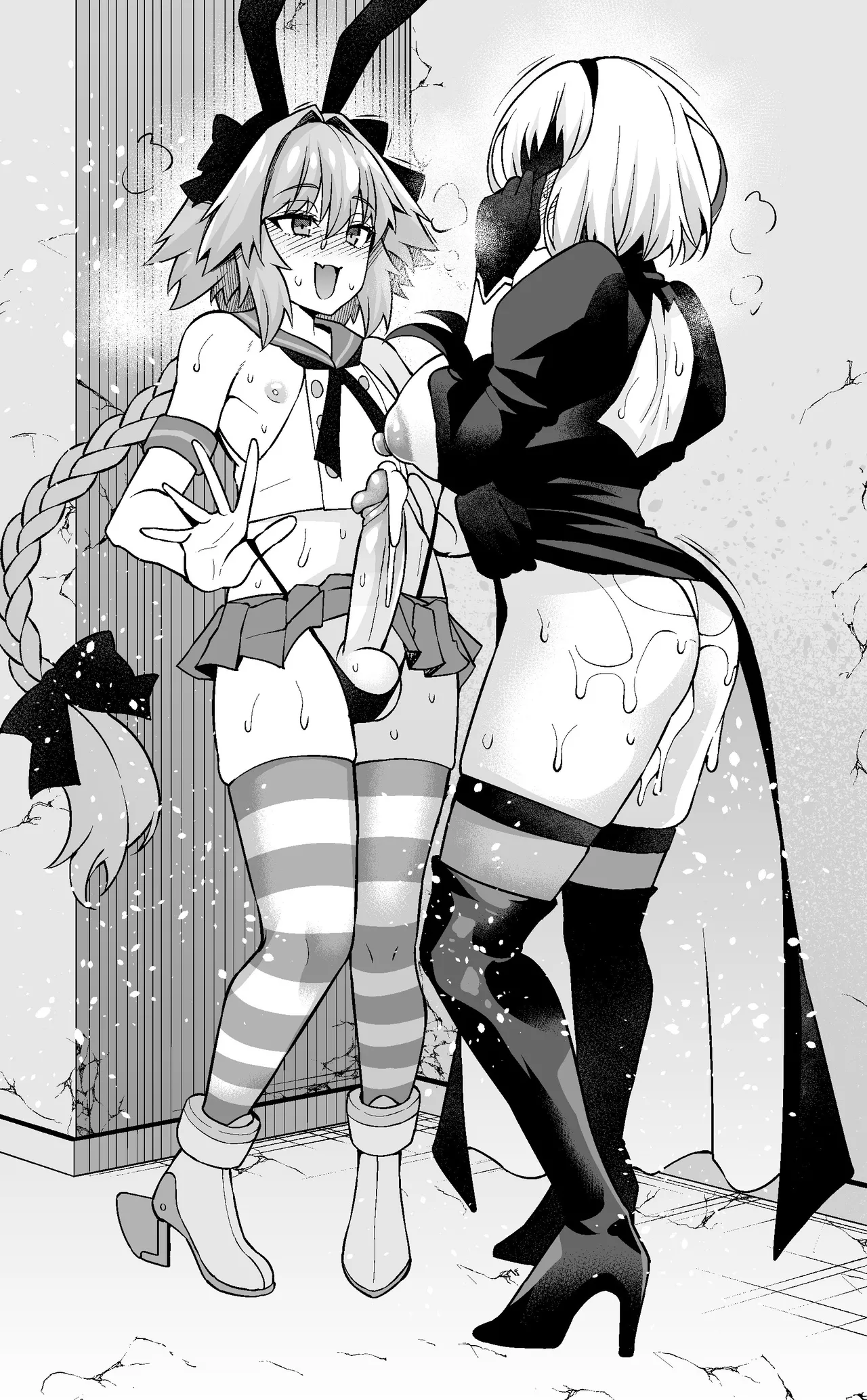 [Ankoman] Asutorufo to ￮￮￮, kosupure tokui-ten e iku ❤ [Text Cleaned]) [Decensored] - page18