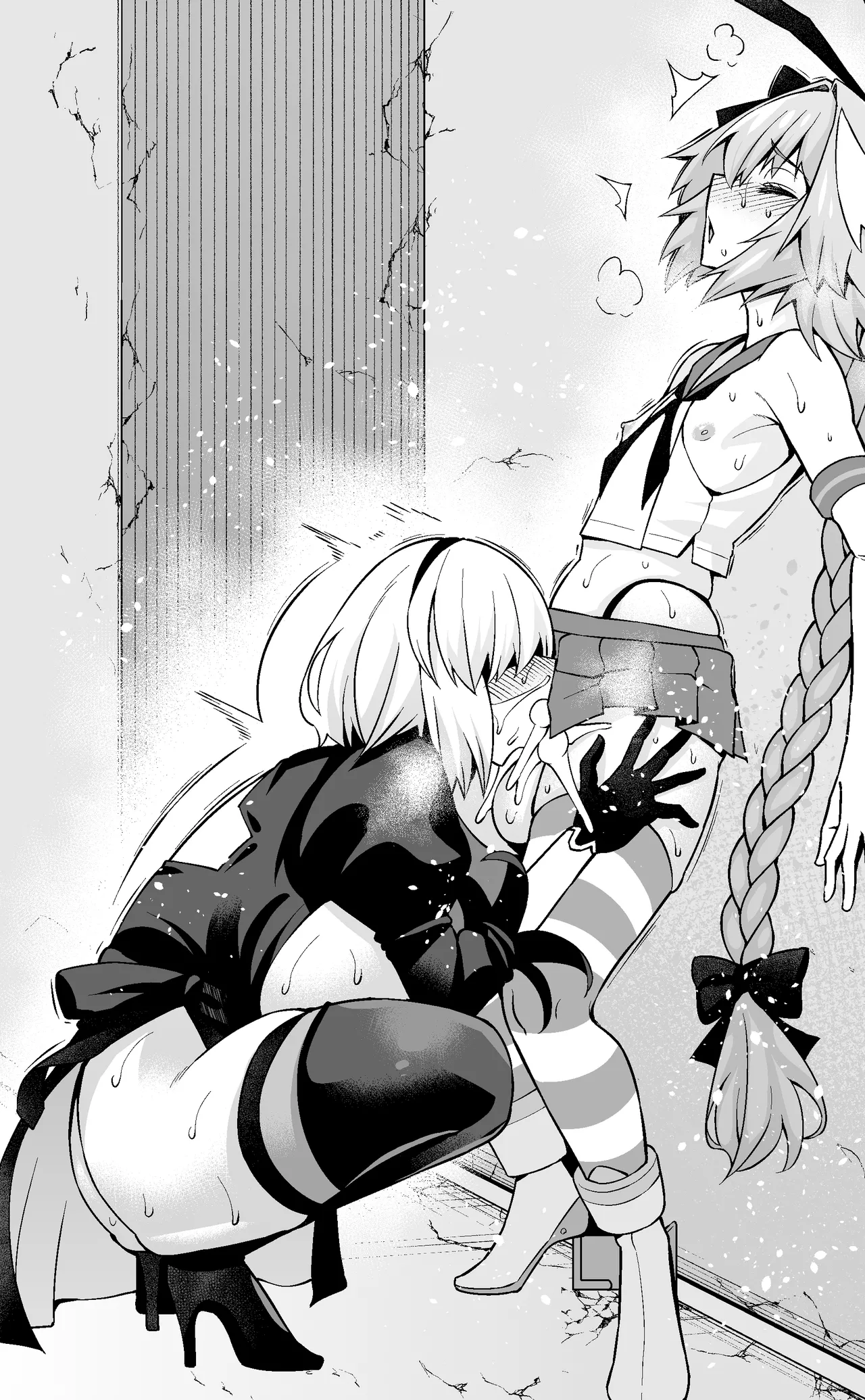 [Ankoman] Asutorufo to ￮￮￮, kosupure tokui-ten e iku ❤ [Text Cleaned]) [Decensored] - page9