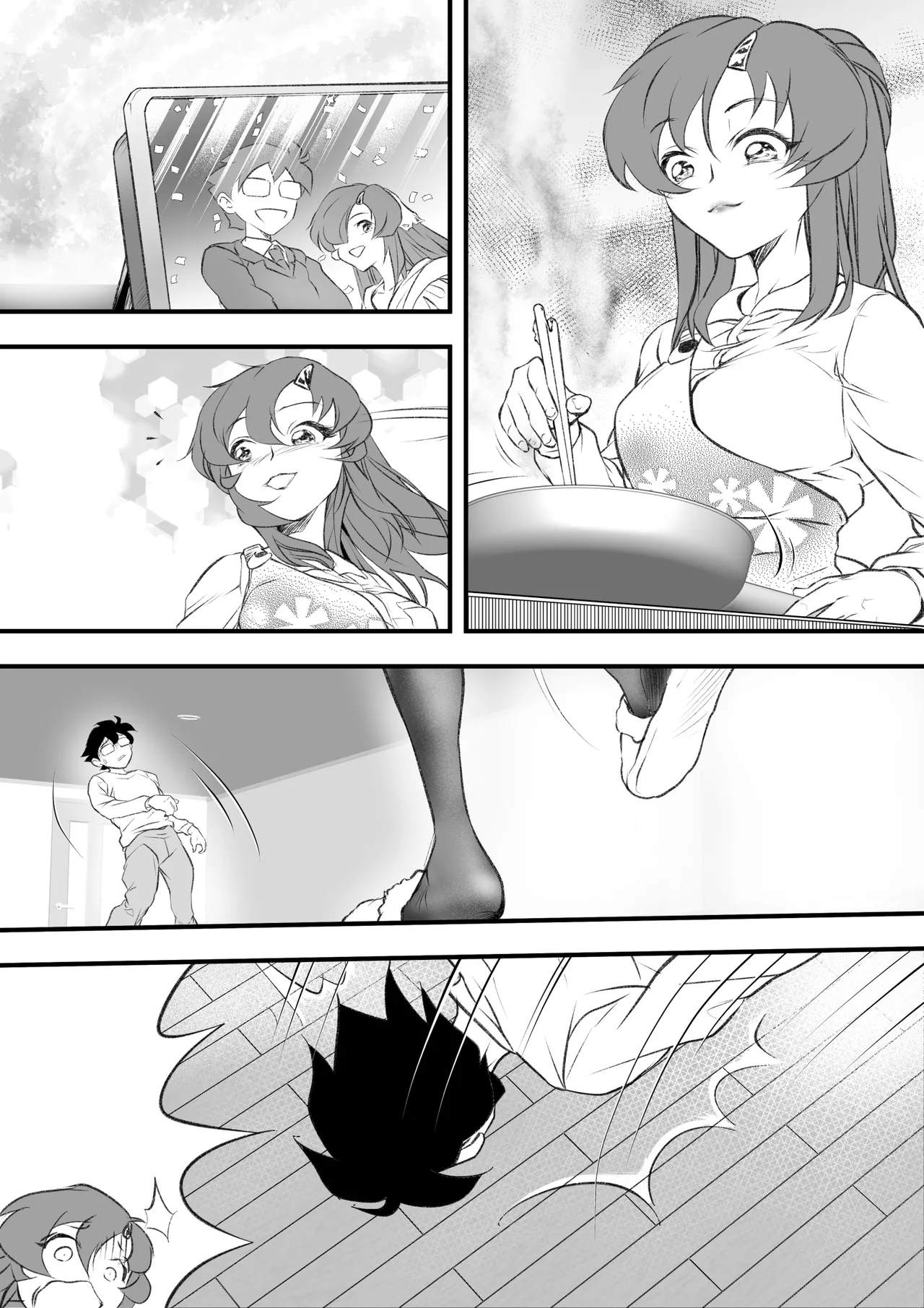 巨乳の新婚人妻さん マンガ家旦那の連載継続のため編集長と取引してNTR… - page33