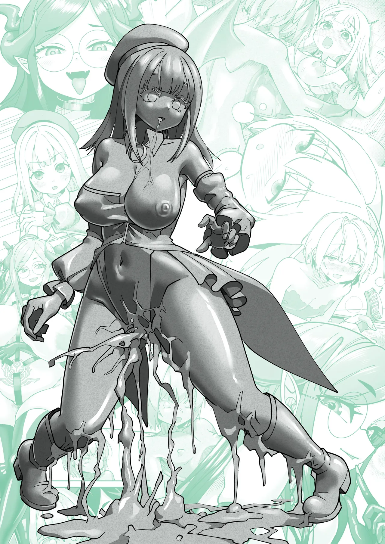 石化アクメで人生終わった件 魔法少女ルミナスノア対TS悪堕ち爆乳彼氏 - page40