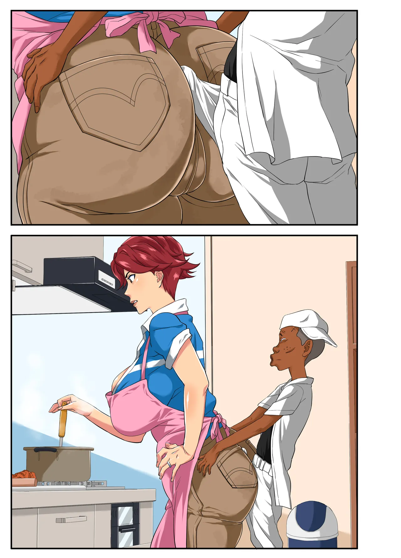 よくゲンコツをおみまいする糞〇キのチ〇コが夫では 到底届かない奥まで突いてきて「調子にのるんじゃないよ!」 といいながらも汗だく交尾に堕ちる肝っ玉母ちゃん! - page68