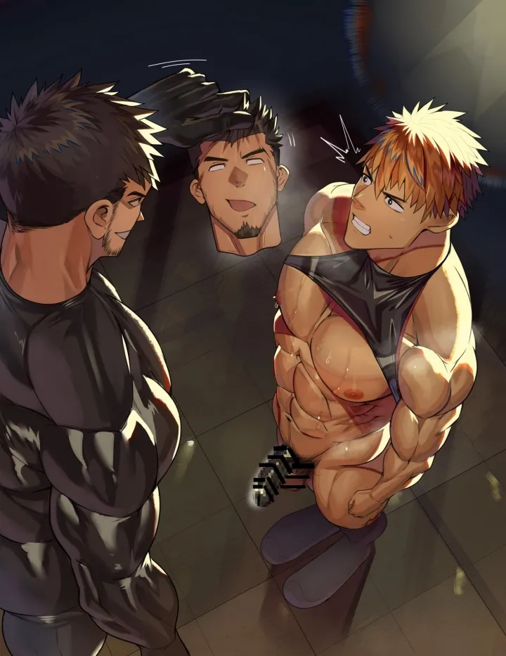 [たかおのがみ (といろ)] 変態覆面(スキン)で戦闘員化した筋肉ヒーロー、雑魚チンおっ勃てメスイキSEX!! - page42