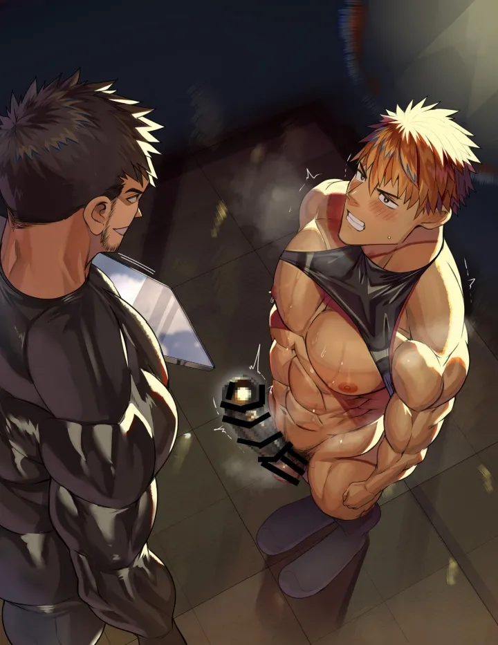 [たかおのがみ (といろ)] 変態覆面(スキン)で戦闘員化した筋肉ヒーロー、雑魚チンおっ勃てメスイキSEX!! - page55