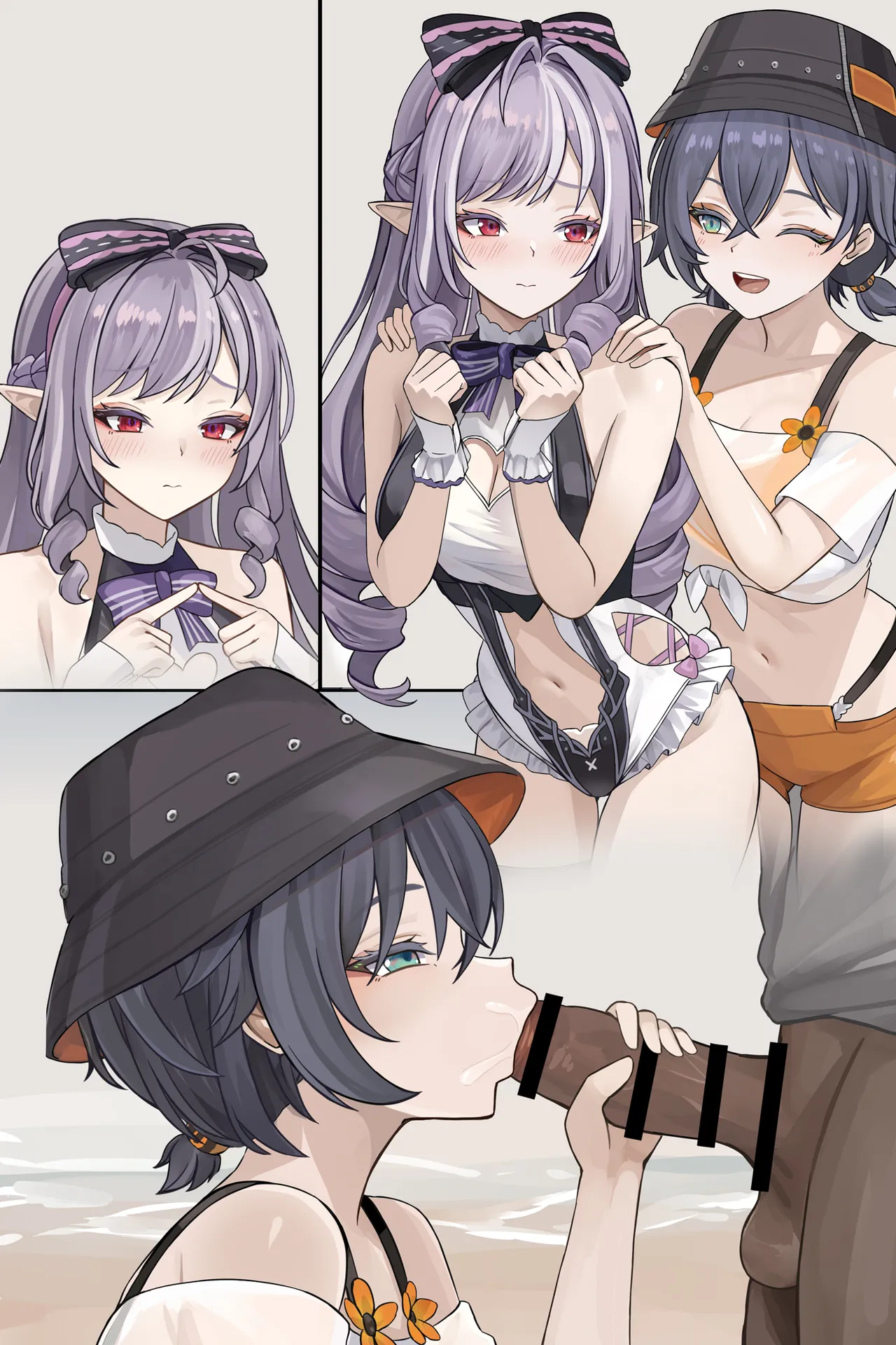 夏の海でふたりとえっち♥ - page5