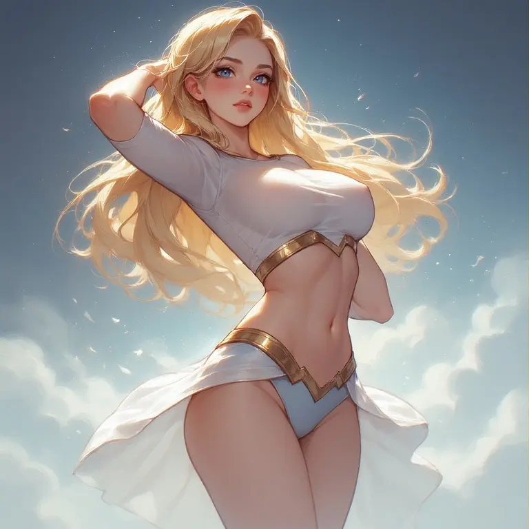 Angelic Supergirl [AI Generated] - page4