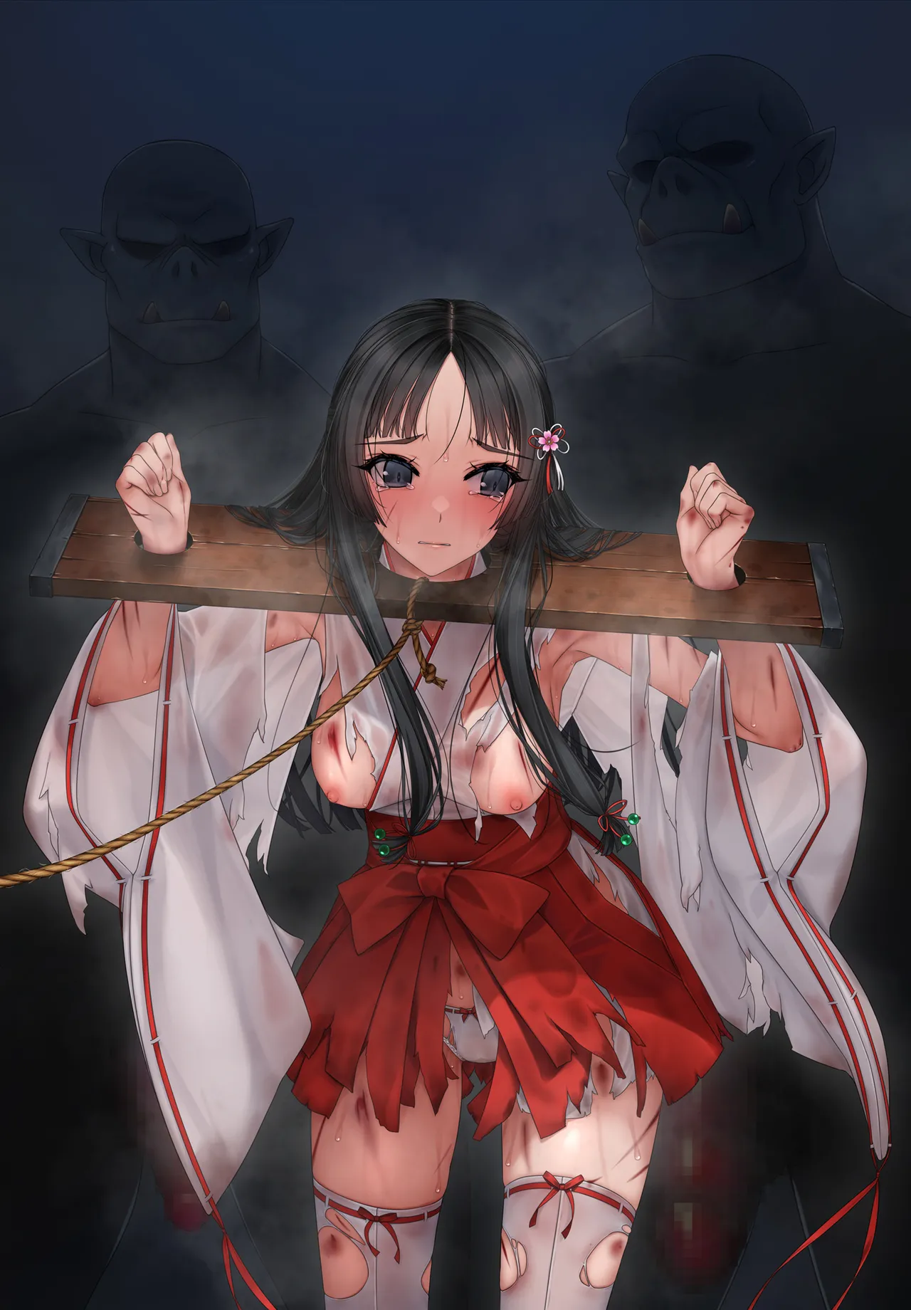 退魔巫女vsオーク - page19