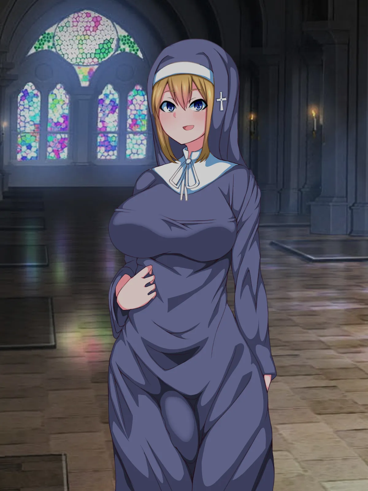 There's No Way This Futanari Nun Will Lose to the Pleasures of Immoral Ejaculation! - page21