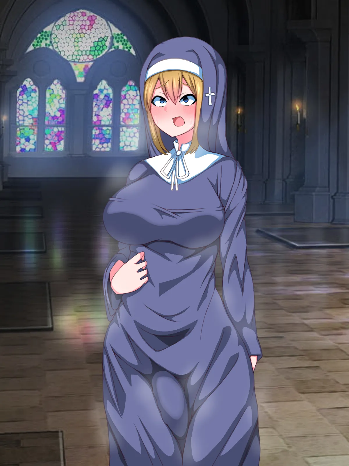 There's No Way This Futanari Nun Will Lose to the Pleasures of Immoral Ejaculation! - page37