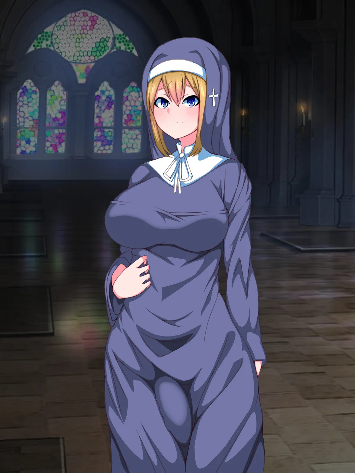 There's No Way This Futanari Nun Will Lose to the Pleasures of Immoral Ejaculation! - page9