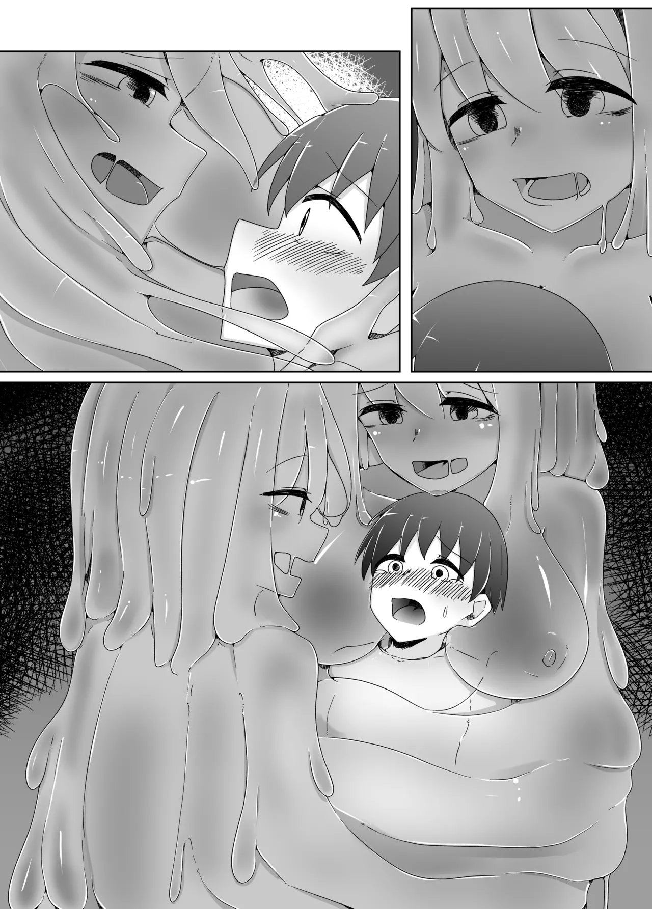 怖がりなショタ君が子作りしたいHなスライムに卵の苗床レイプされる話 - page22