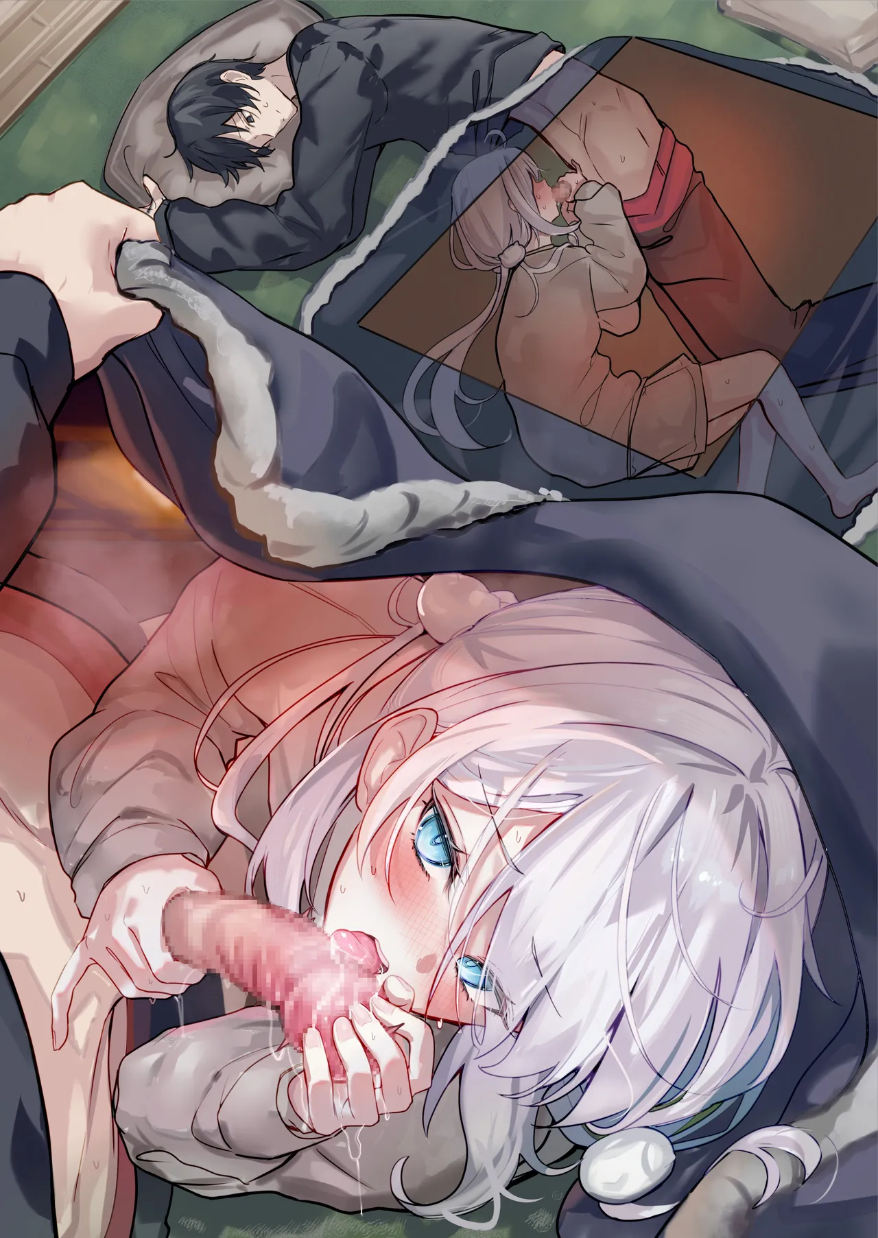 コタツの中、えっちな攻棒戦♥ - page5