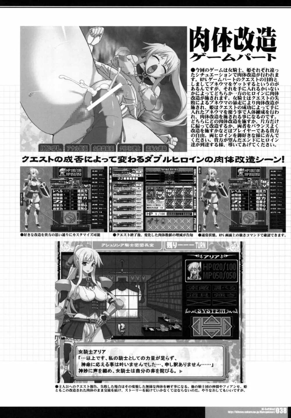 [HGH、DANGEROUS THOUGHTS、KI-SofTWarE (HG茶川、危険思想)] CrossinGKnighTMarE ~穢れ逝く聖女達への讃歌~ IdeaNOTE SP2 [DL版] - page38