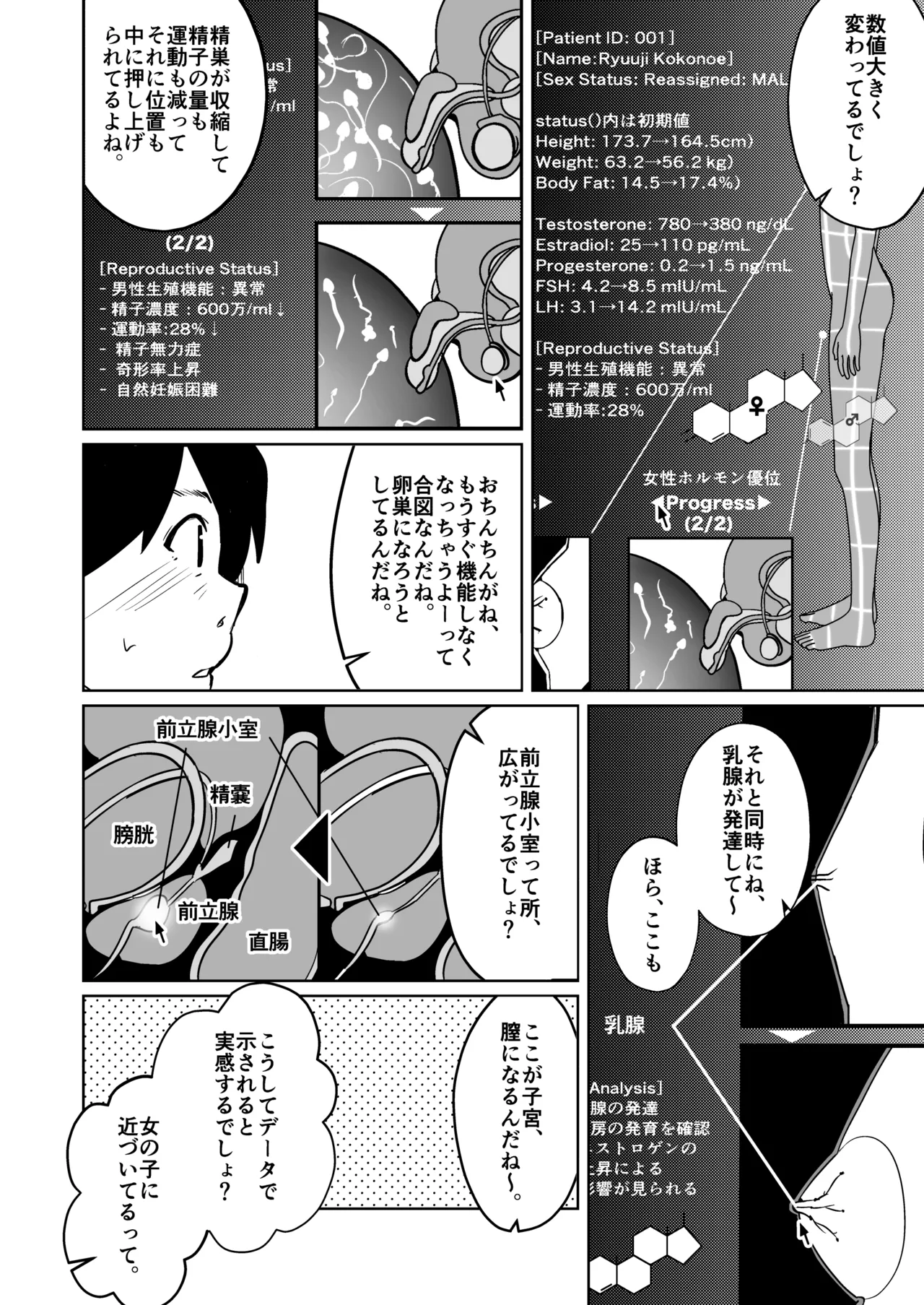 膣内射精する度に互いの要素が入れ替わっていく話 - page14