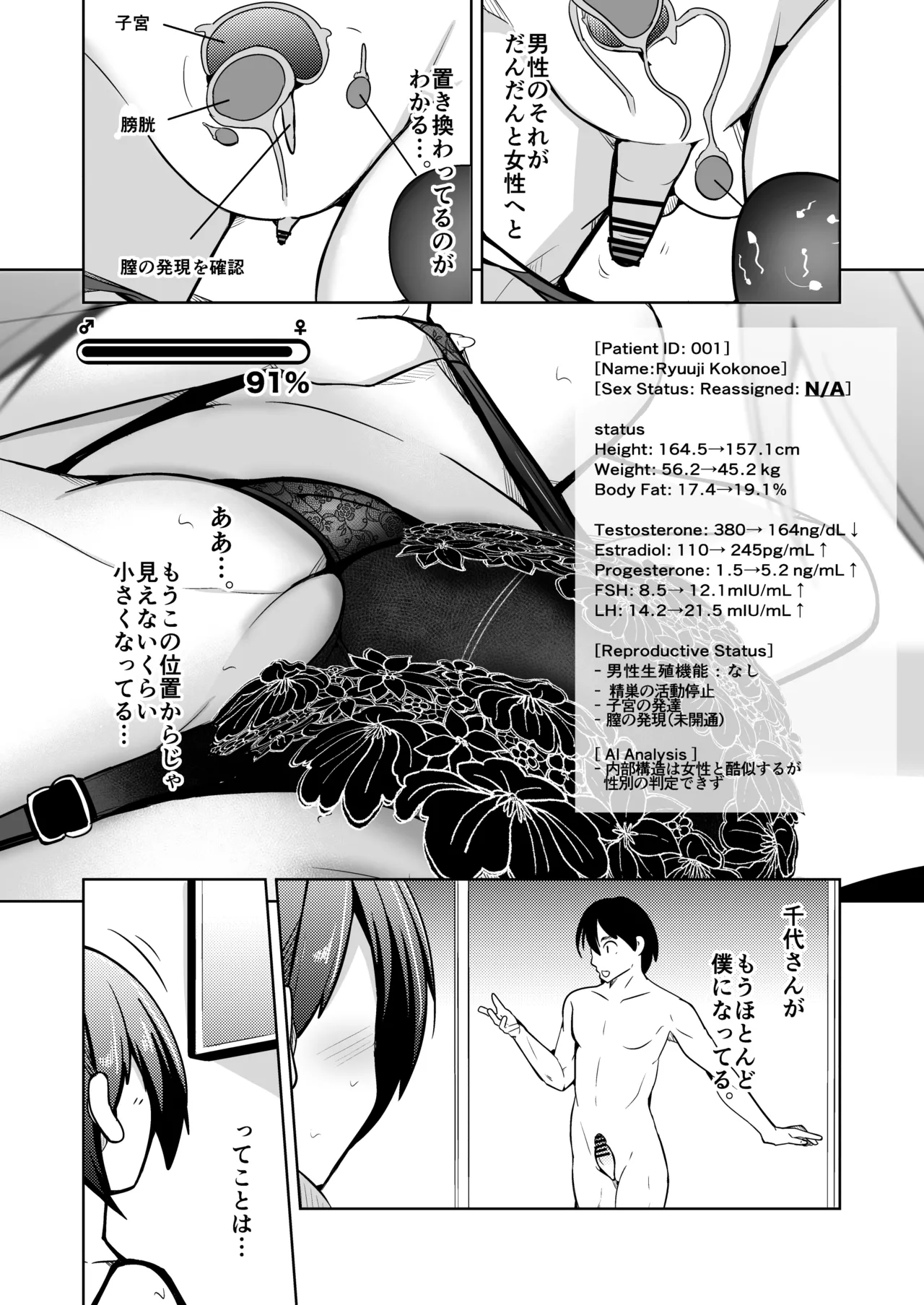 膣内射精する度に互いの要素が入れ替わっていく話 - page19