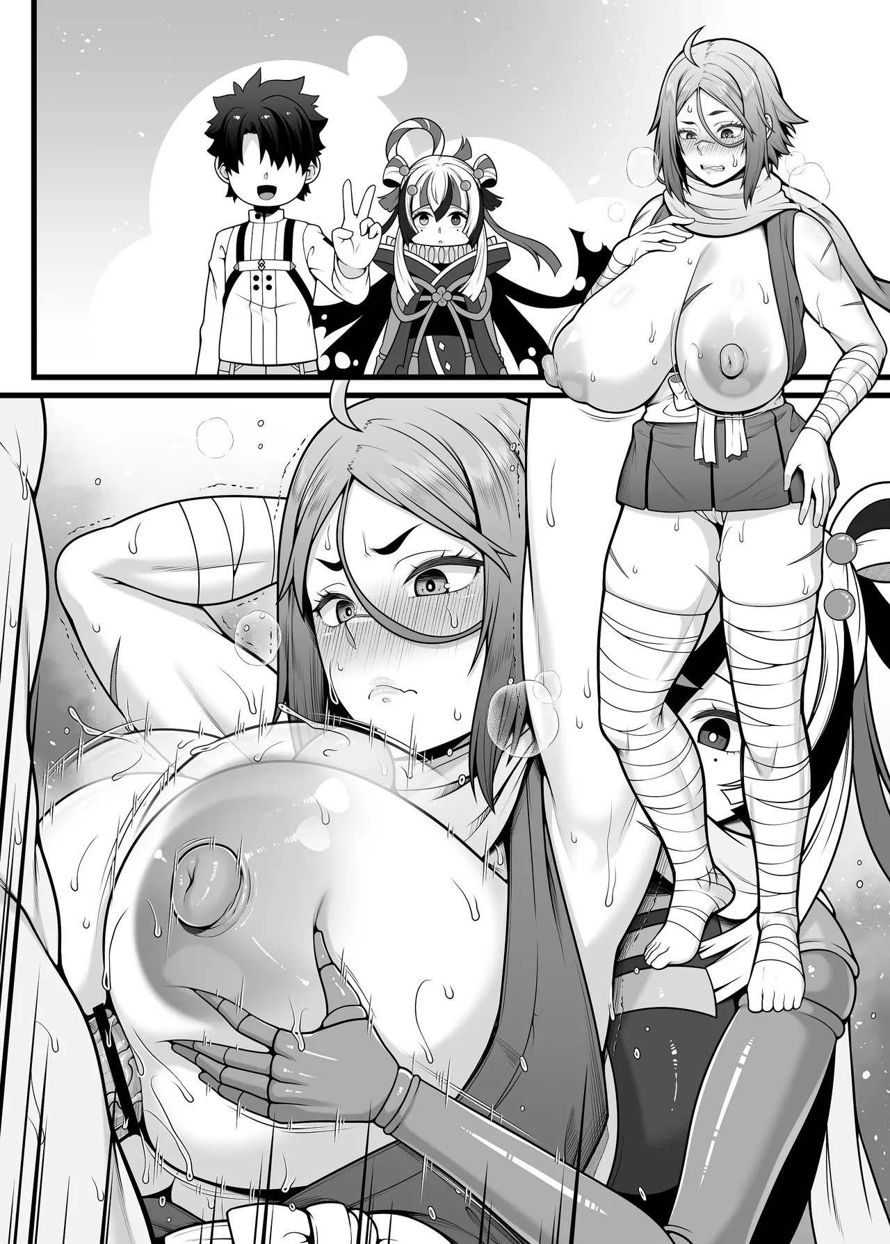 FGO 杉谷善住坊 二人羽織パイズリと種付け交尾で孕まされる漫画 - page6