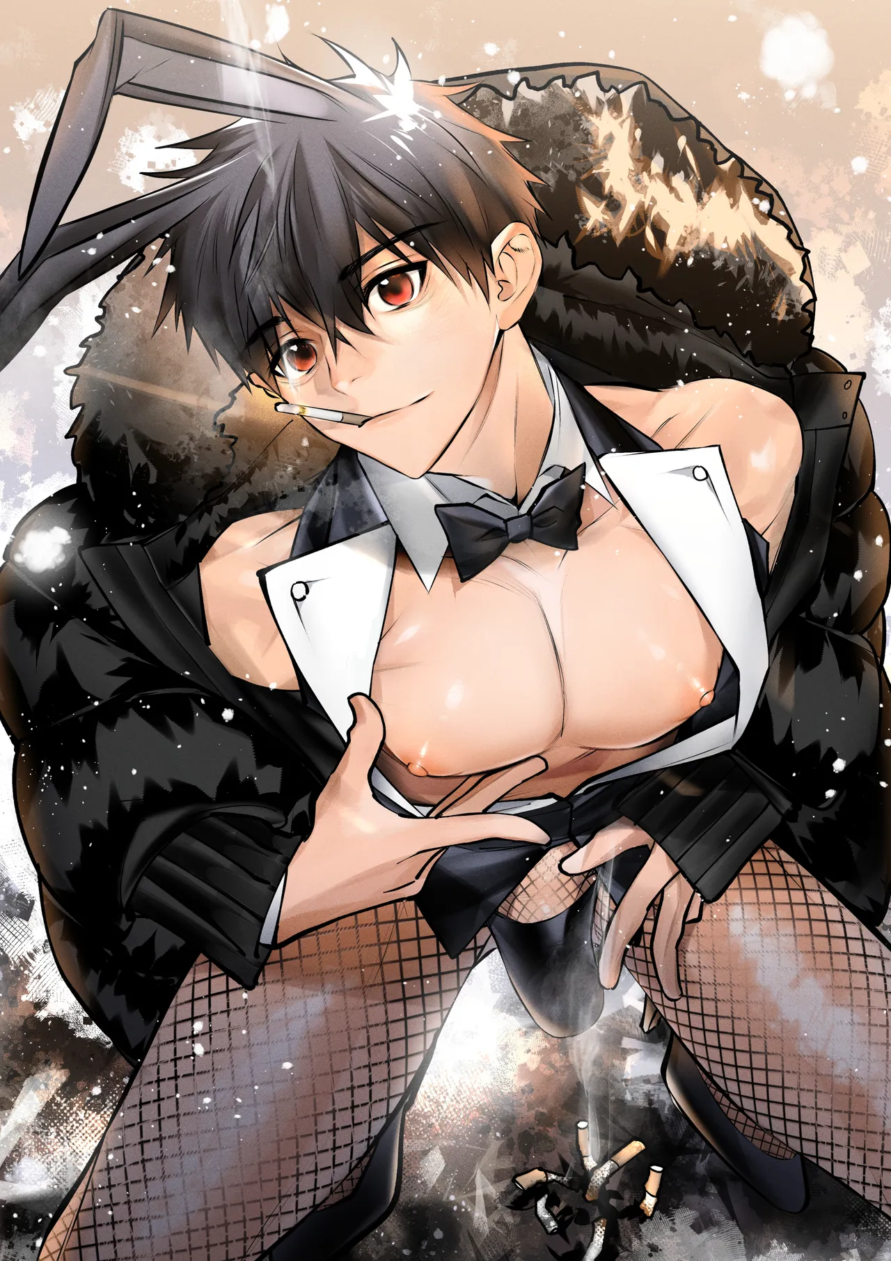 ゆきずりバニーとおきらくえっち - page2