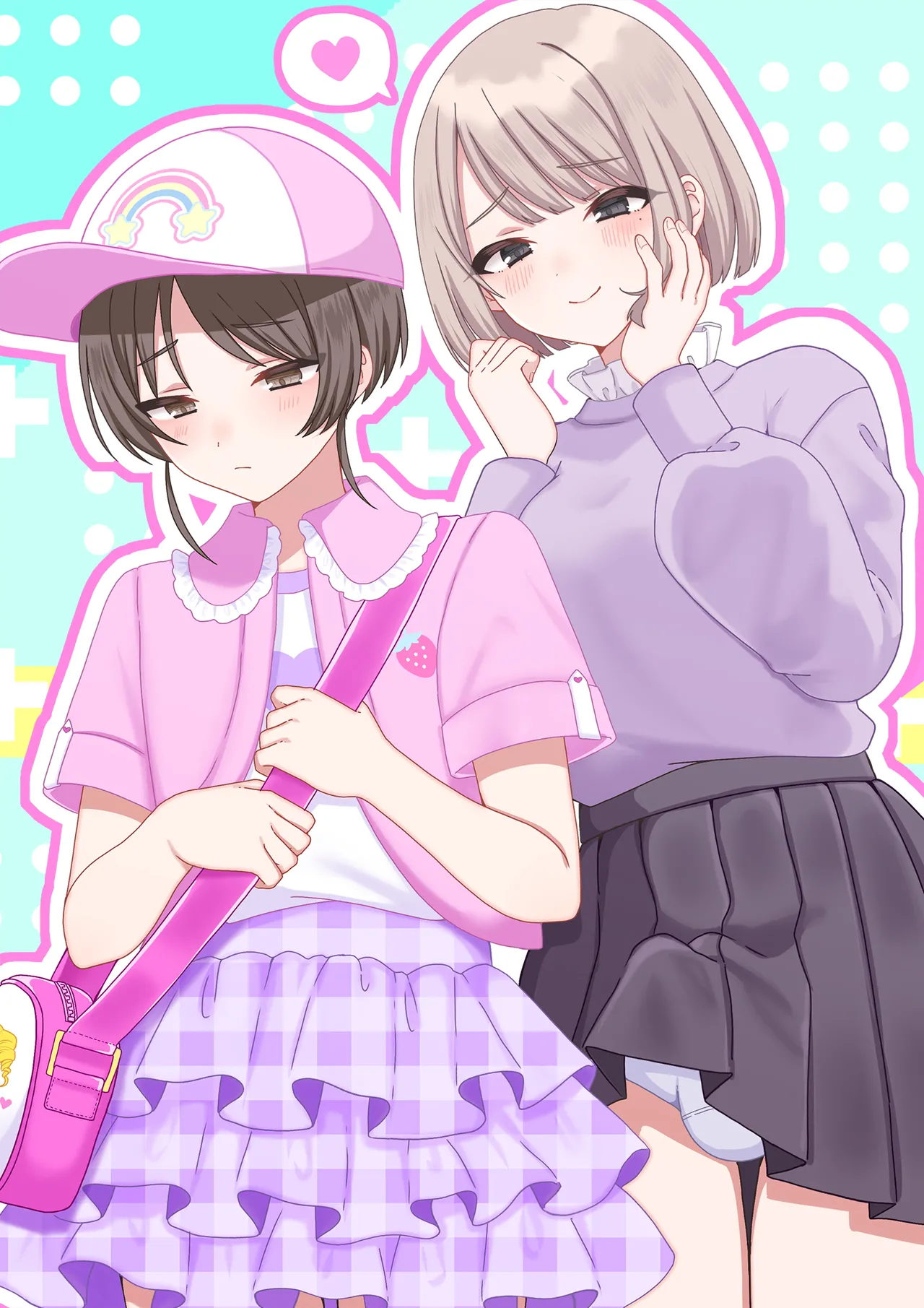 年下ふたなり女子に辱められる女装男子達 - page2