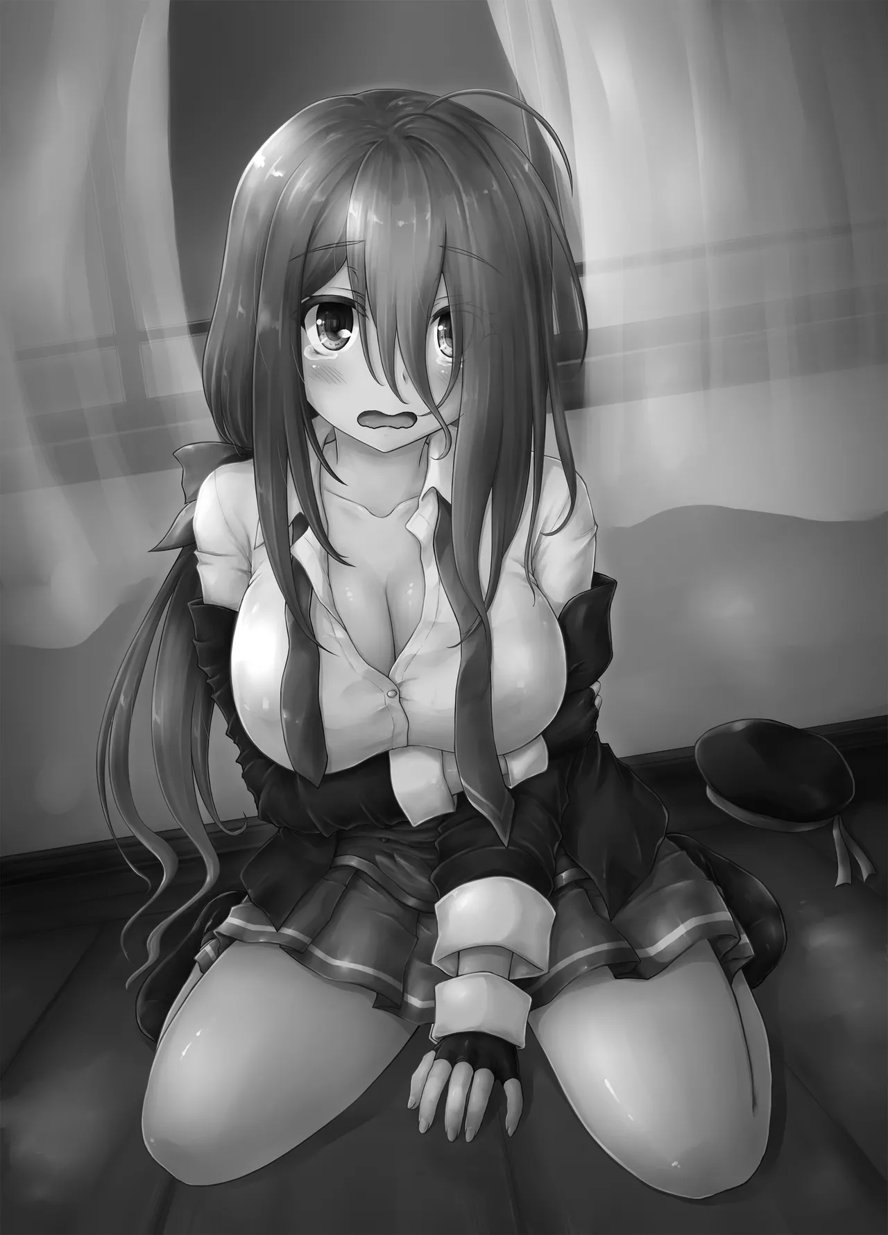 涙目がかわいい隠れ巨乳のうちの秘書艦 - page2