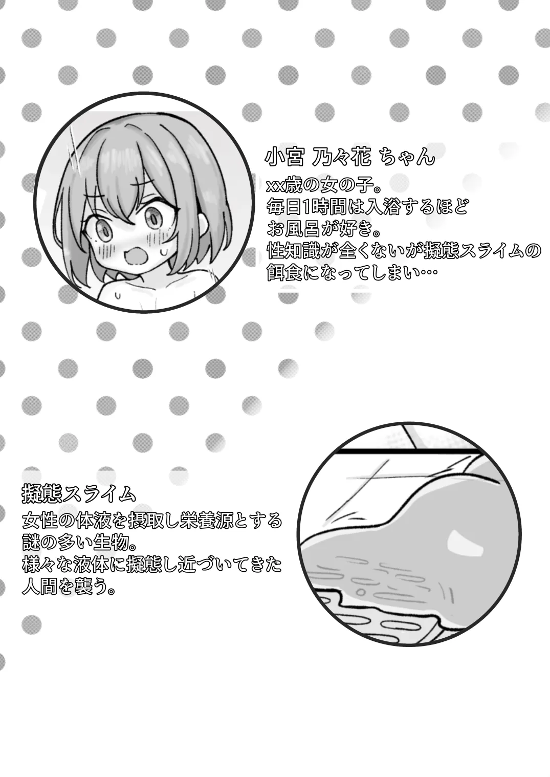 擬態スライムの生態録 -スライム風呂と無知少女- - page2
