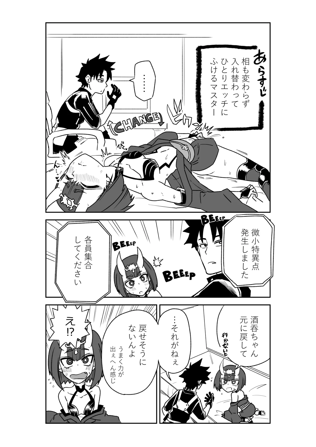 酒吞童子と入れ替わったマスターのピンチ