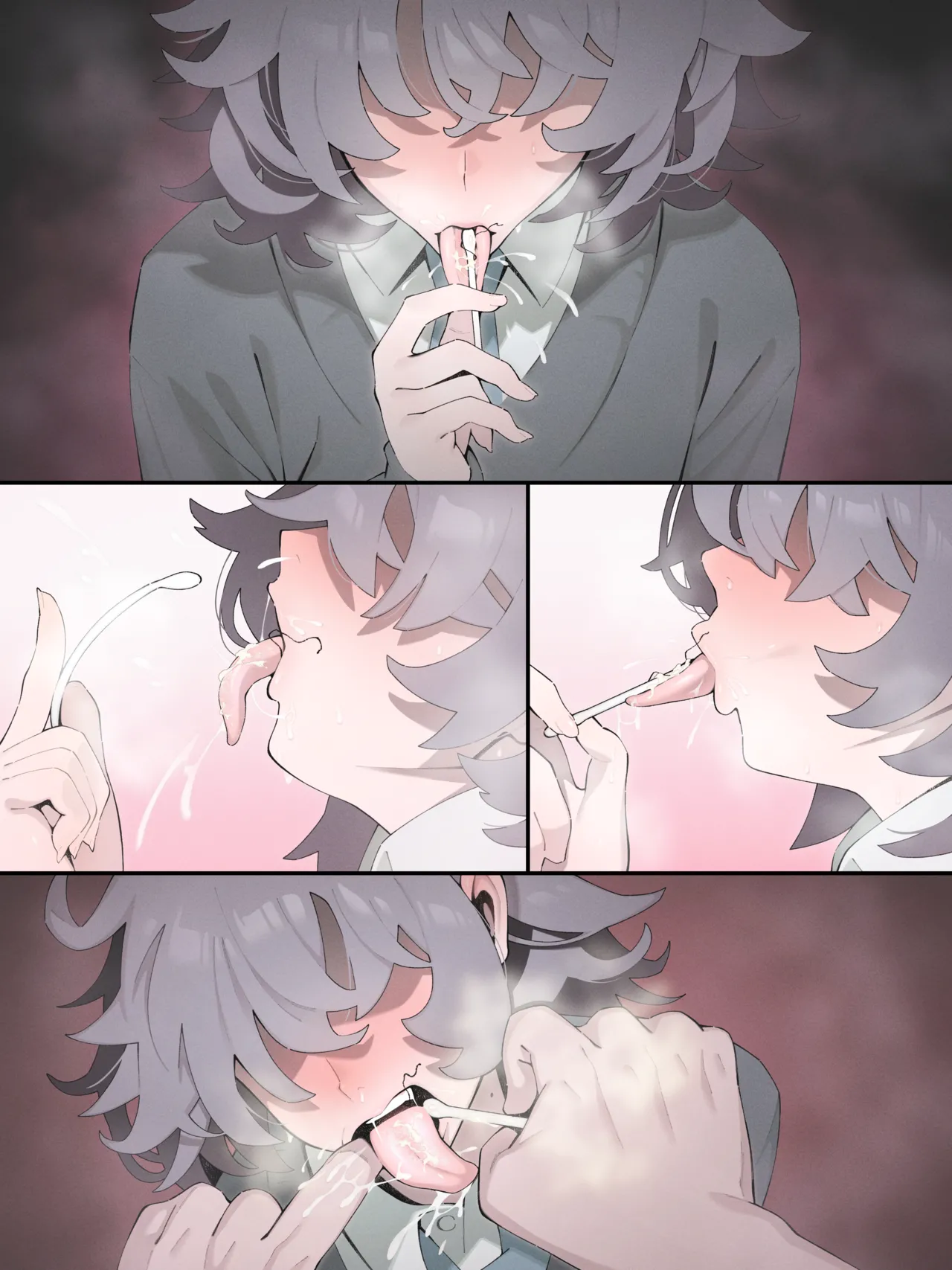 メカクレ義妹の朋子ちゃんでチンカス綿棒 - page4