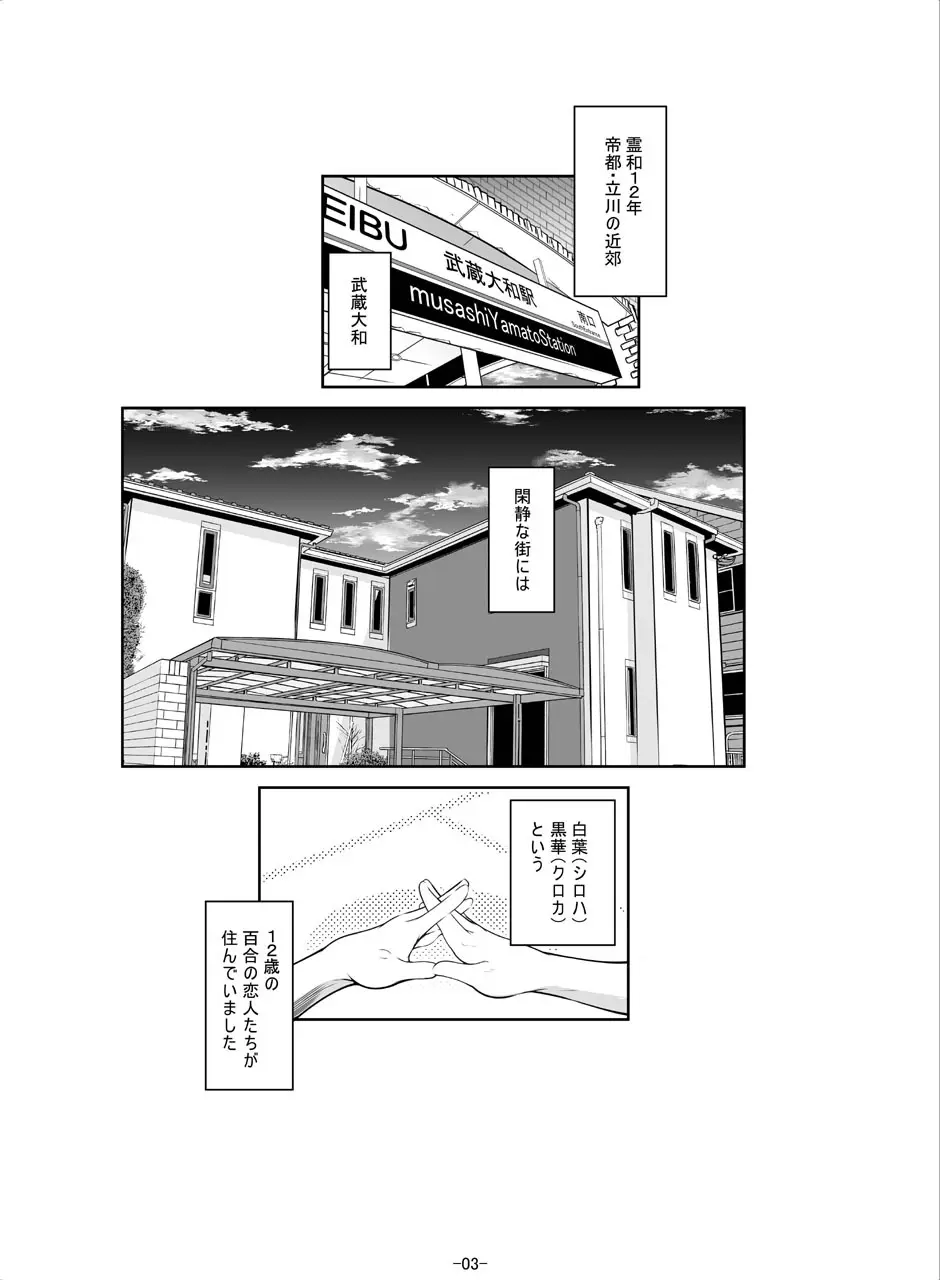 百合少女白葉(1○)黒華(1○)立川で竿役に少年性奴を買う - page5