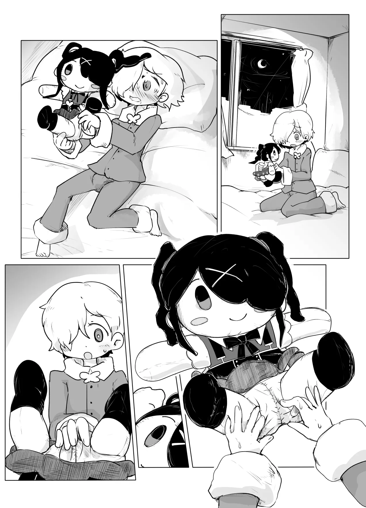 ぬいぐるみから人間化したあめちゃんとエッチする漫画 - page9