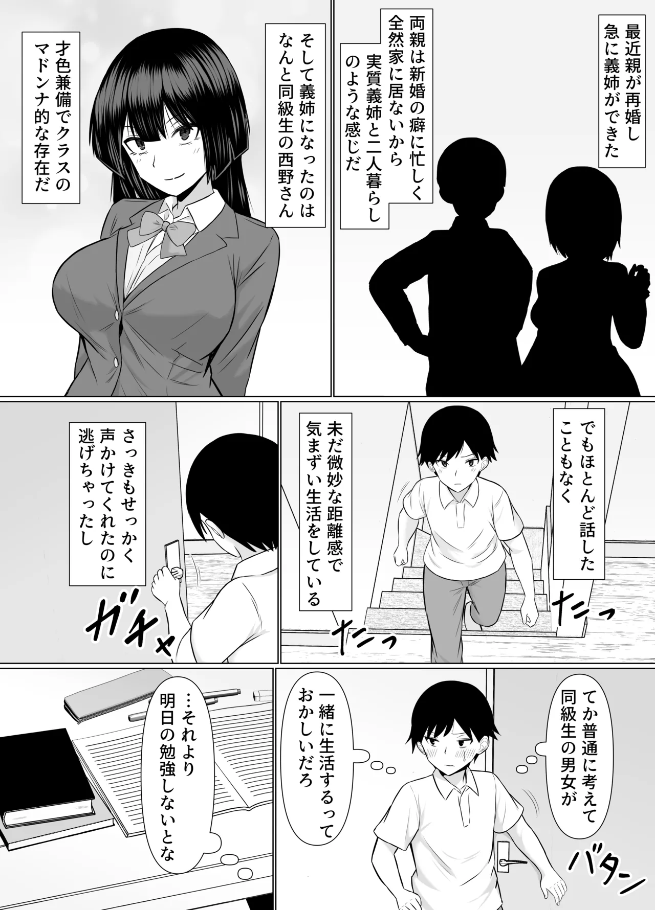 優等生な義姉のオナニーを目撃しちゃった話 - page3
