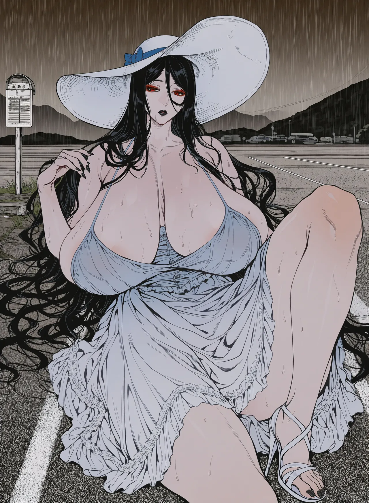xXxBATxXx IMILF Hasshaku-sama & Sadako [AI Generated] - page62