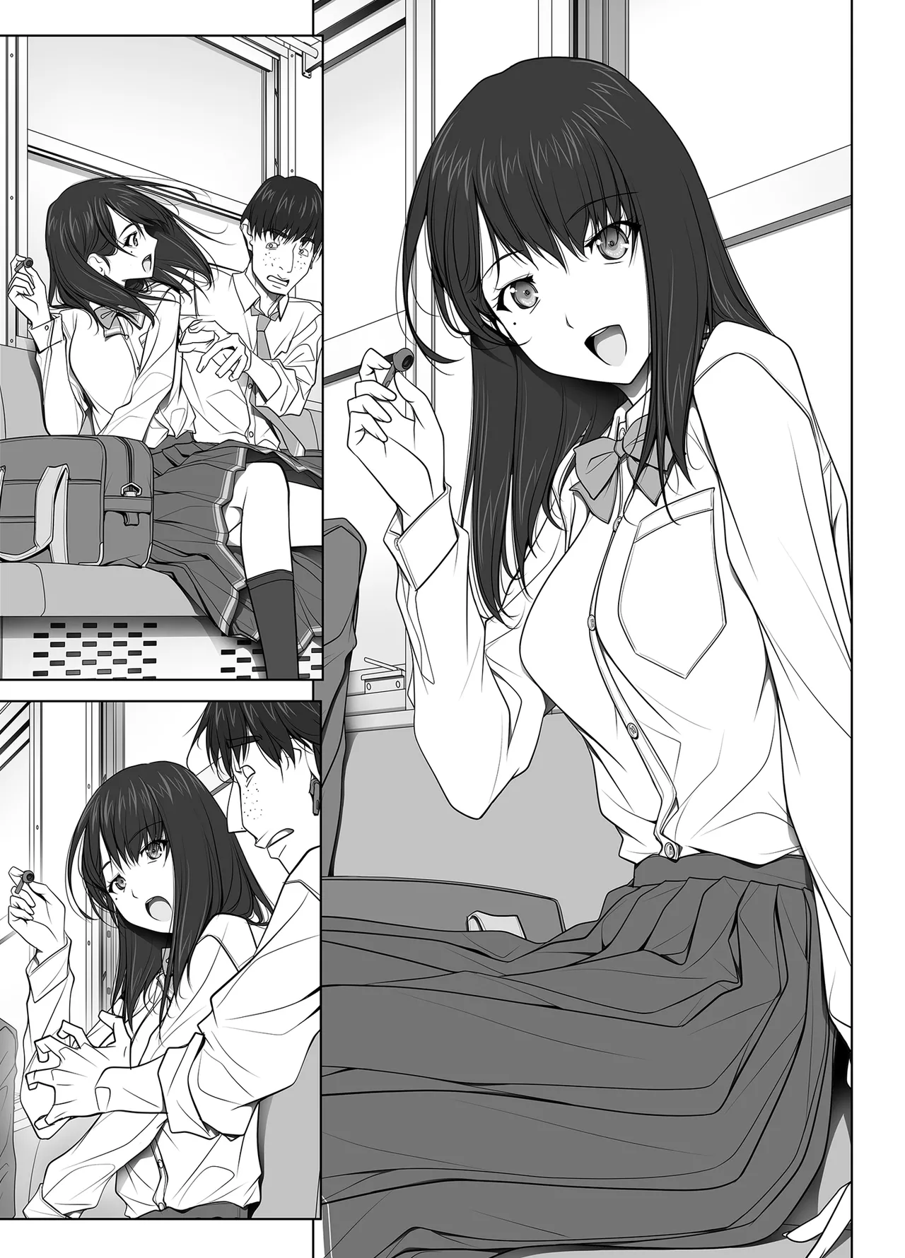 彼女がパンツを穿かない理由 -JK淫行ローカル鉄道編- 前編 - page151
